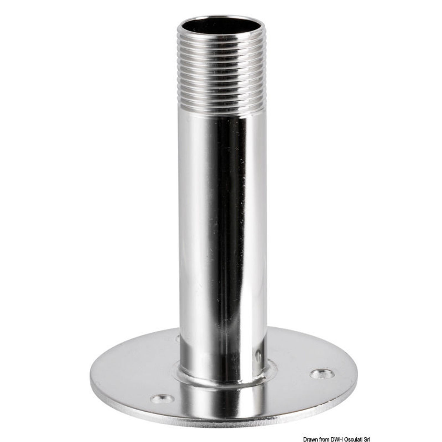 Rund antennfot AISI316 106 mm