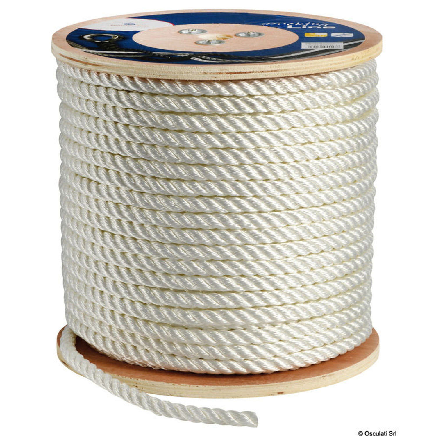 3-slagen vit lina 10 mm