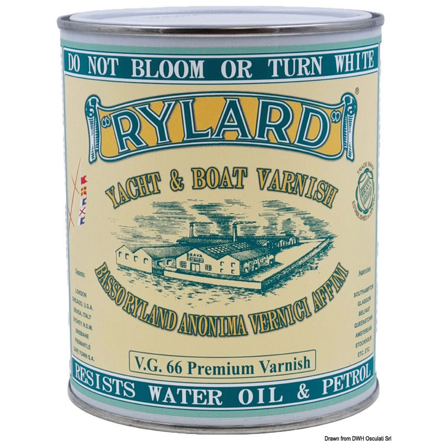 Rylard VG66 Premium klar fernissa för trä