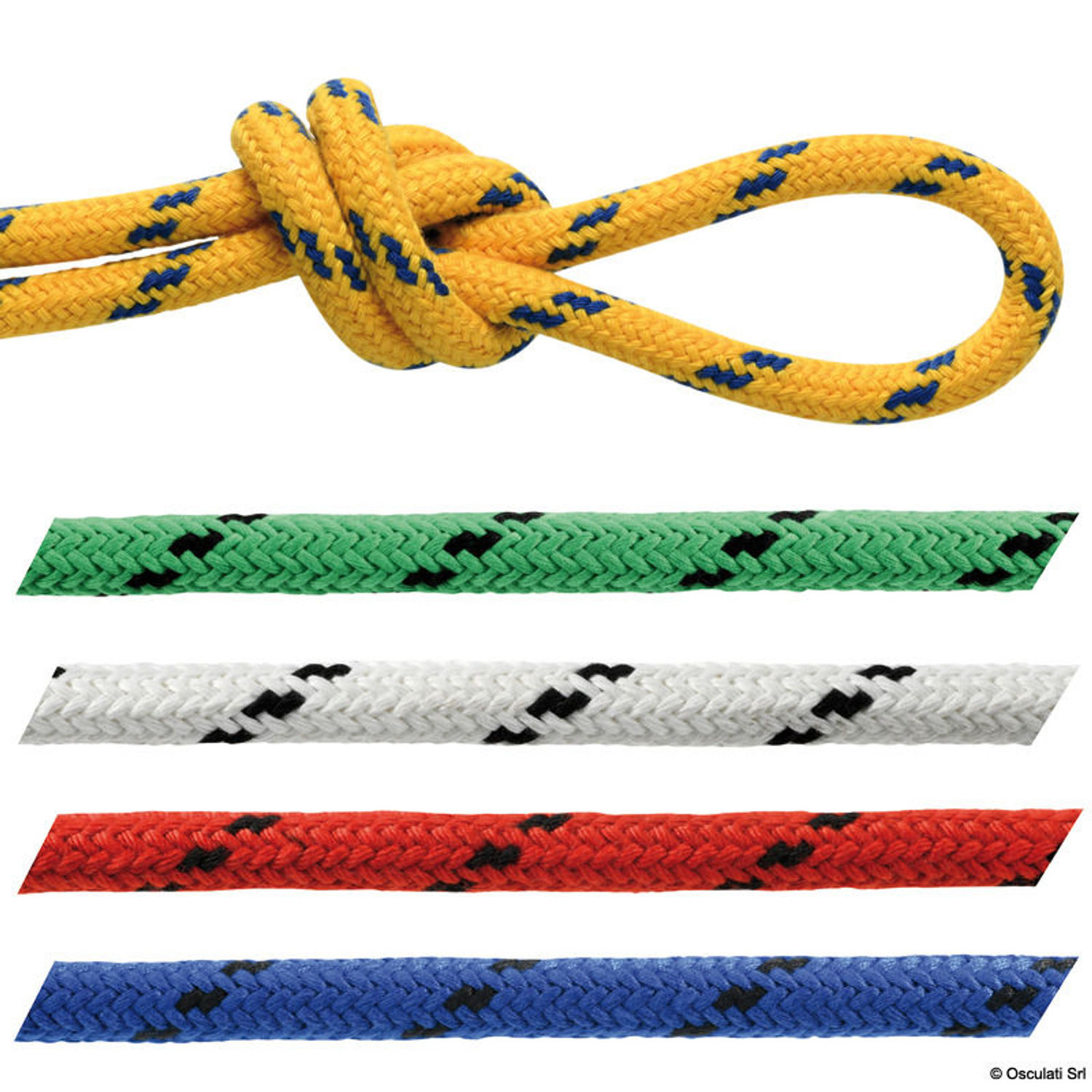 Polyesterskjøte matt hvit 6 mm