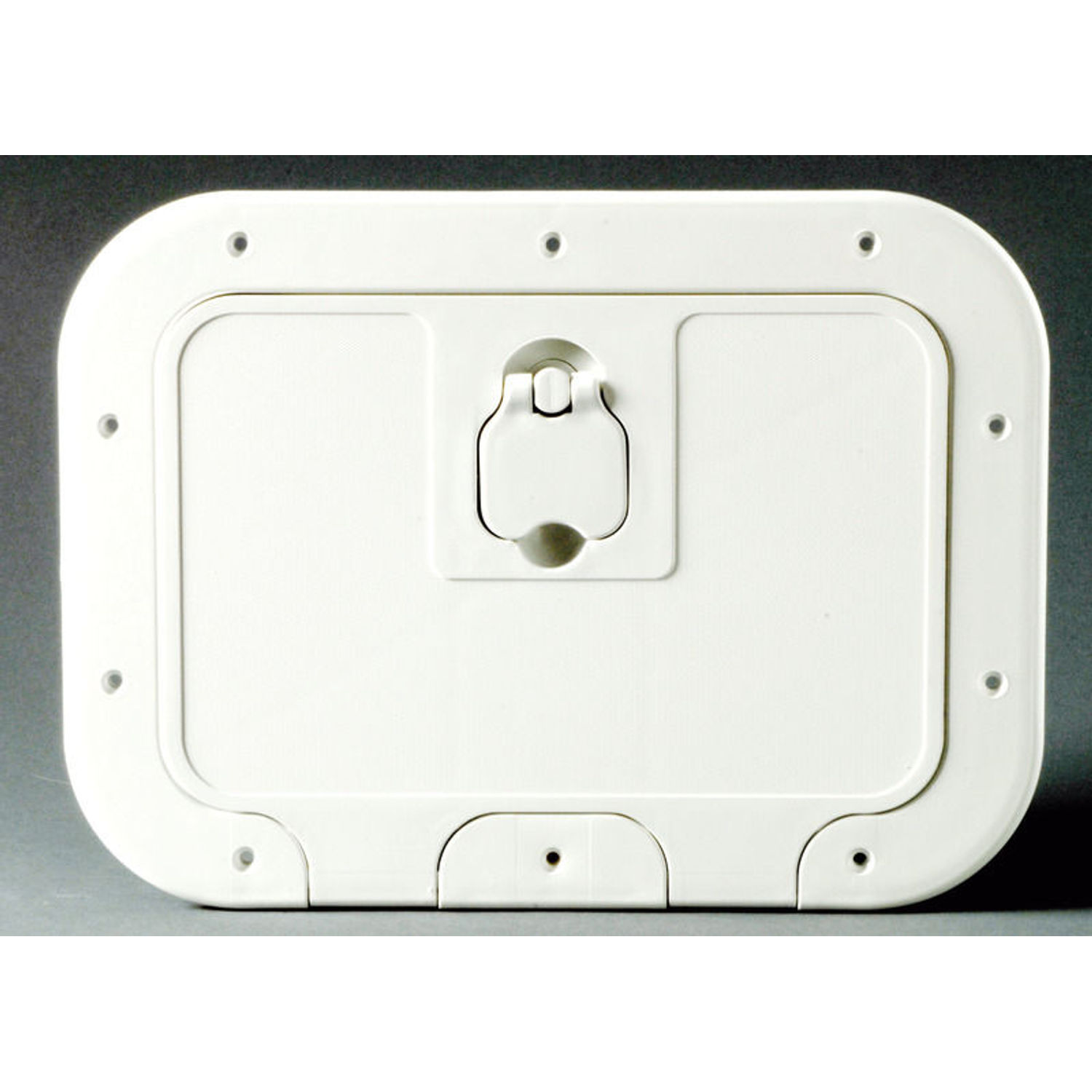 Hvidt stuverum med låg 280 x 180 mm D-front