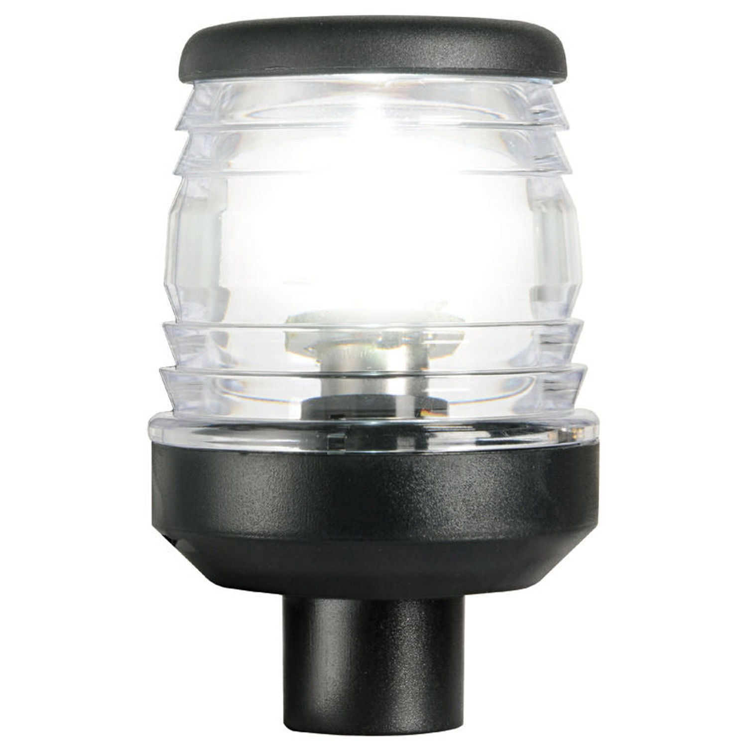 Classic 360° svart LED-ankarlanterna för masttopp med skaft