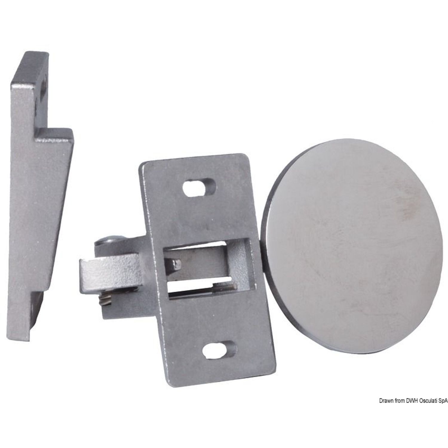 Lås til skabslåge AISI316 28/33 mm