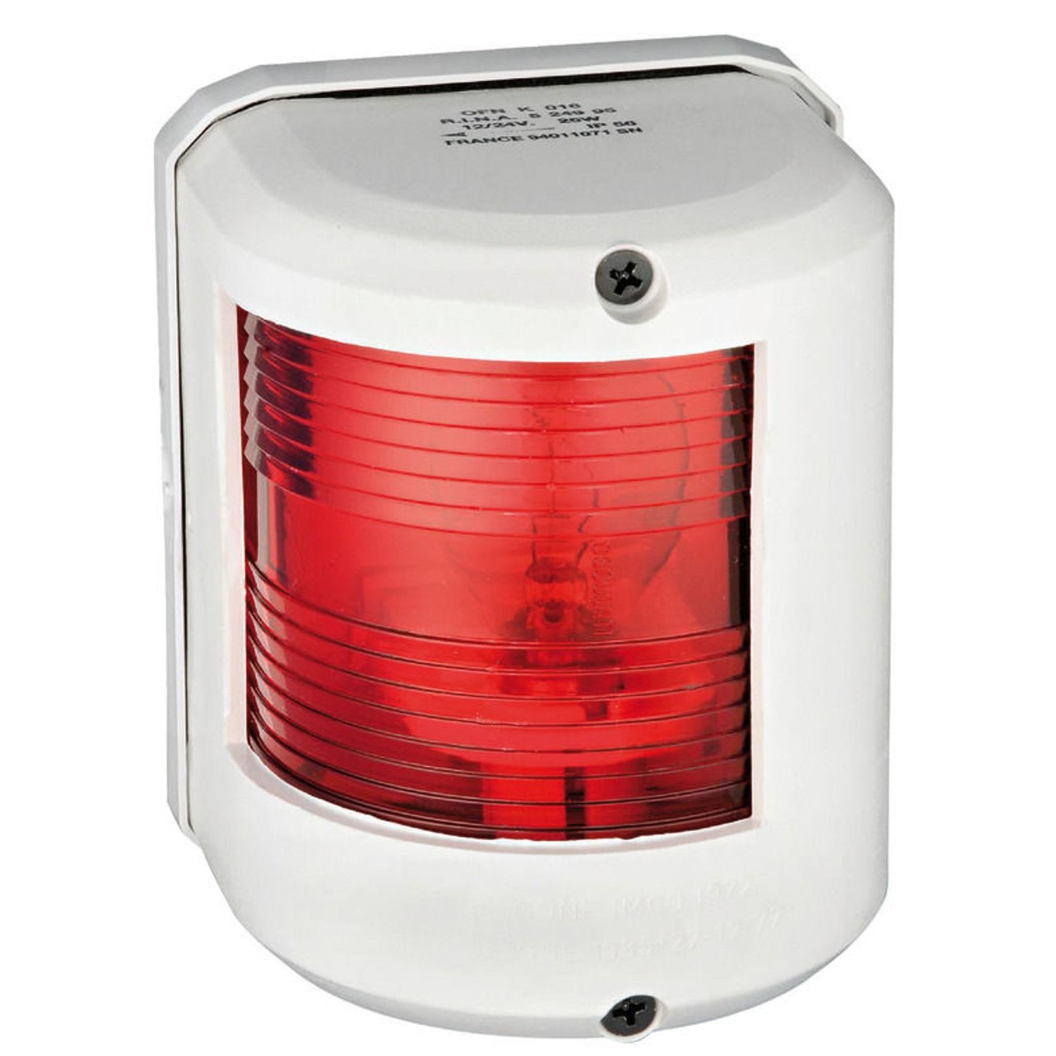 Utility78 hvit 12V/babord rød lanterne