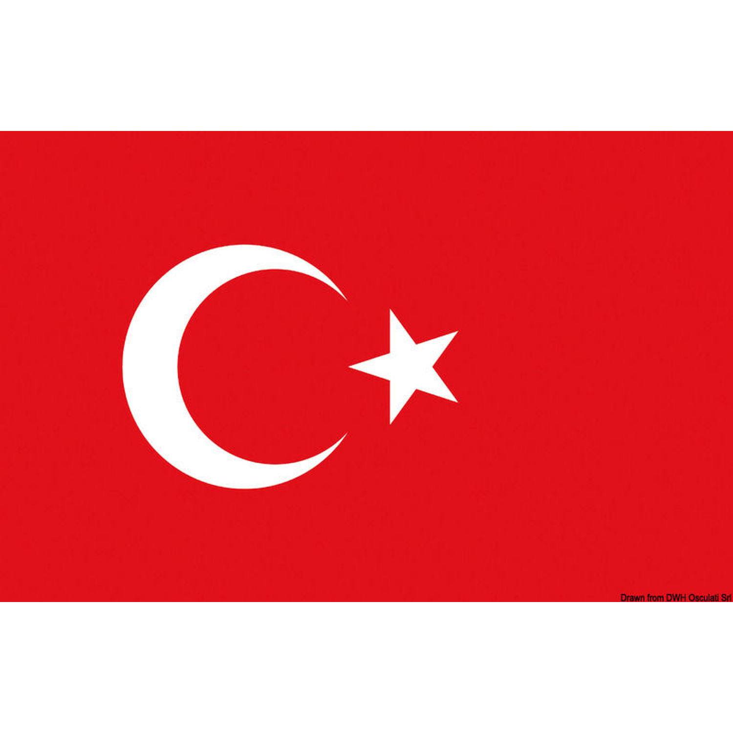 Turkin lippu 30 x 45 cm