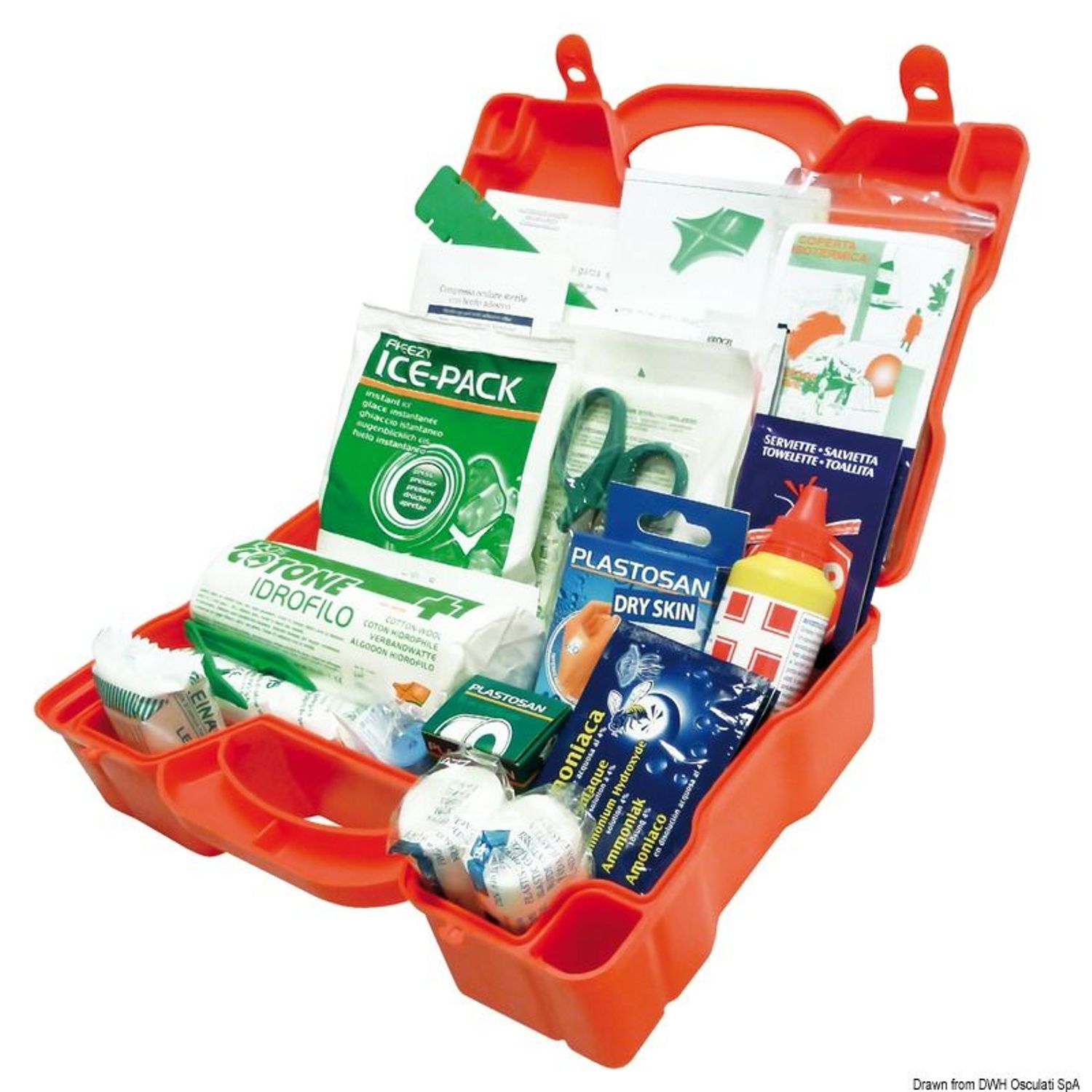 Första hjälpen-kit HELP-tabell