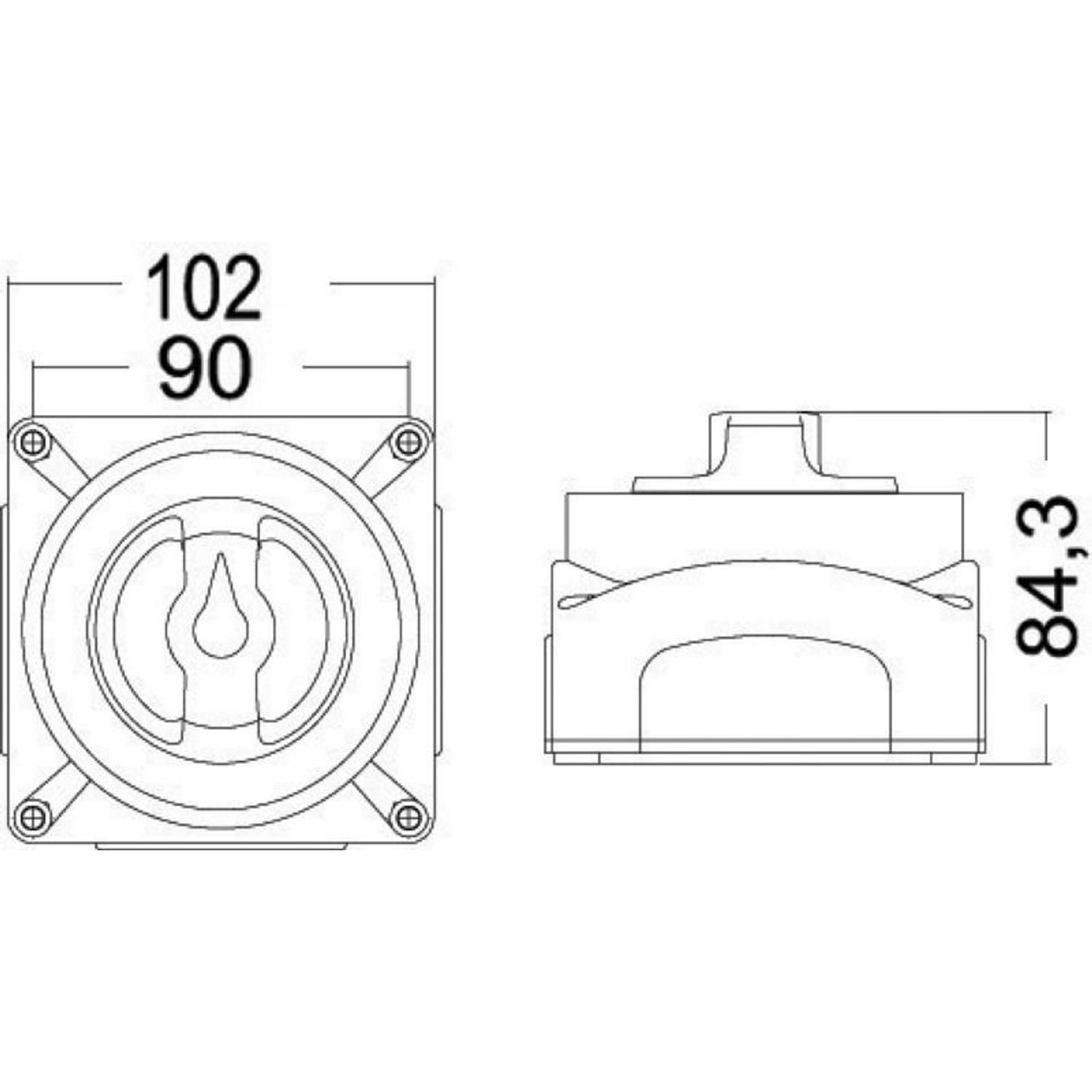 Selecta New MKII hovedstrømbryter