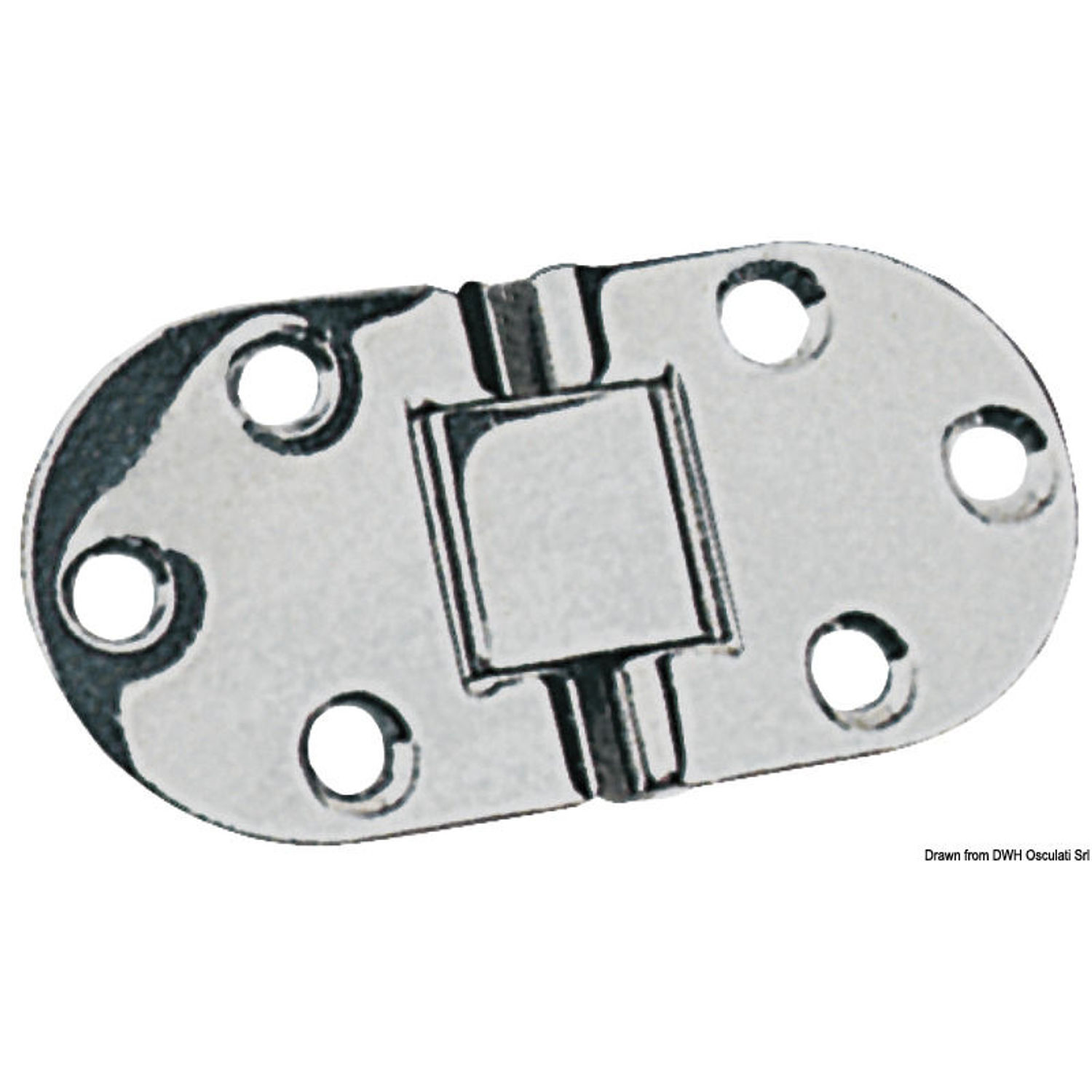 Fällbart gångjärn 76x38 mm