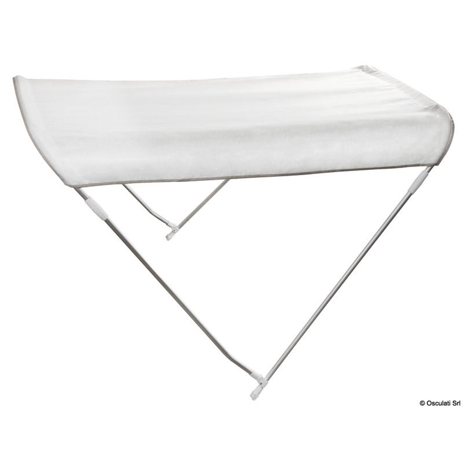 2-bøjlers bimini-top marineblå 150/160 cm