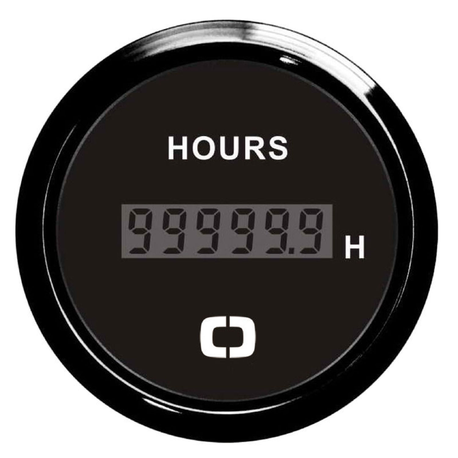 Digital timetæller sort/blank