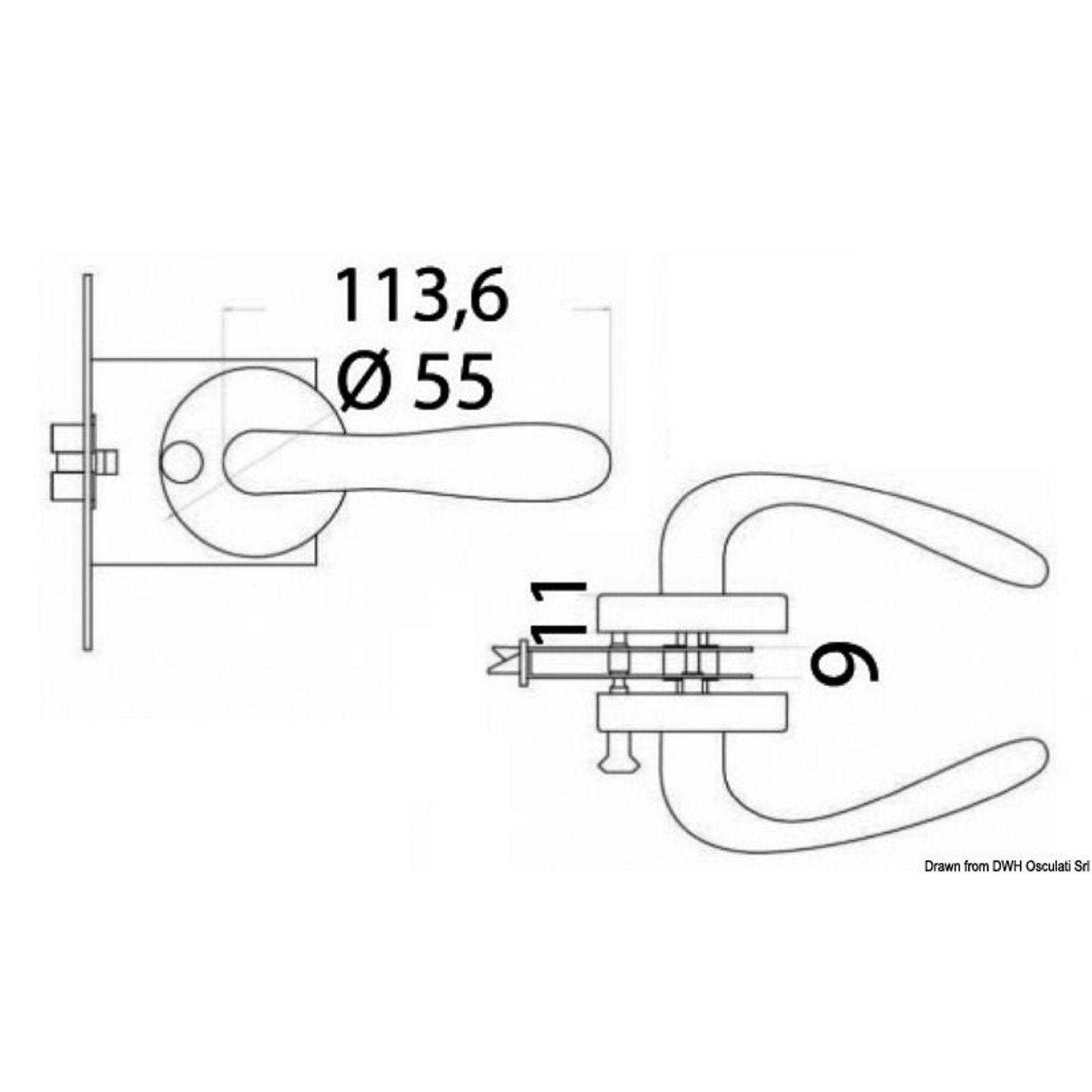 Adapter til split 9mm til 8mm