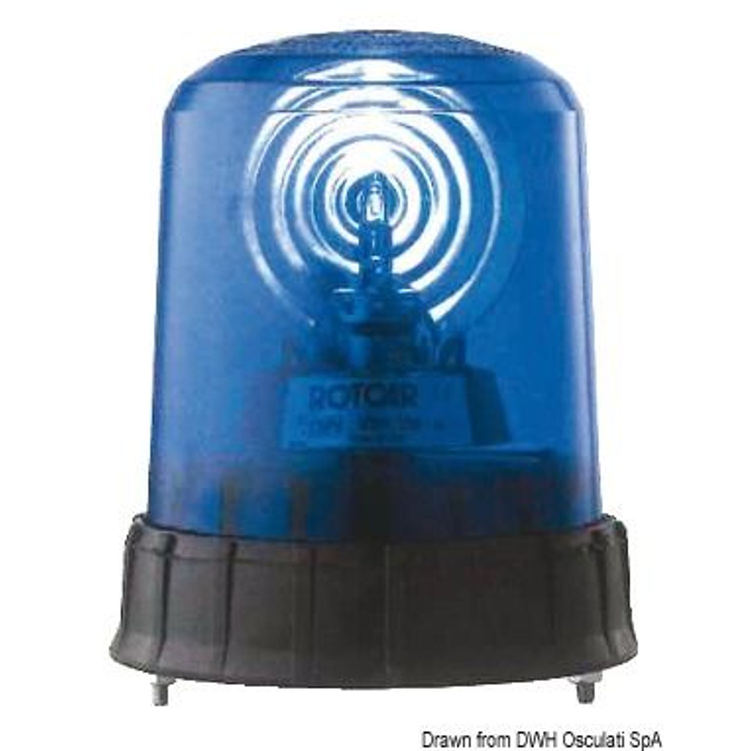 Stroboblixt blått ljus 12-24 V
