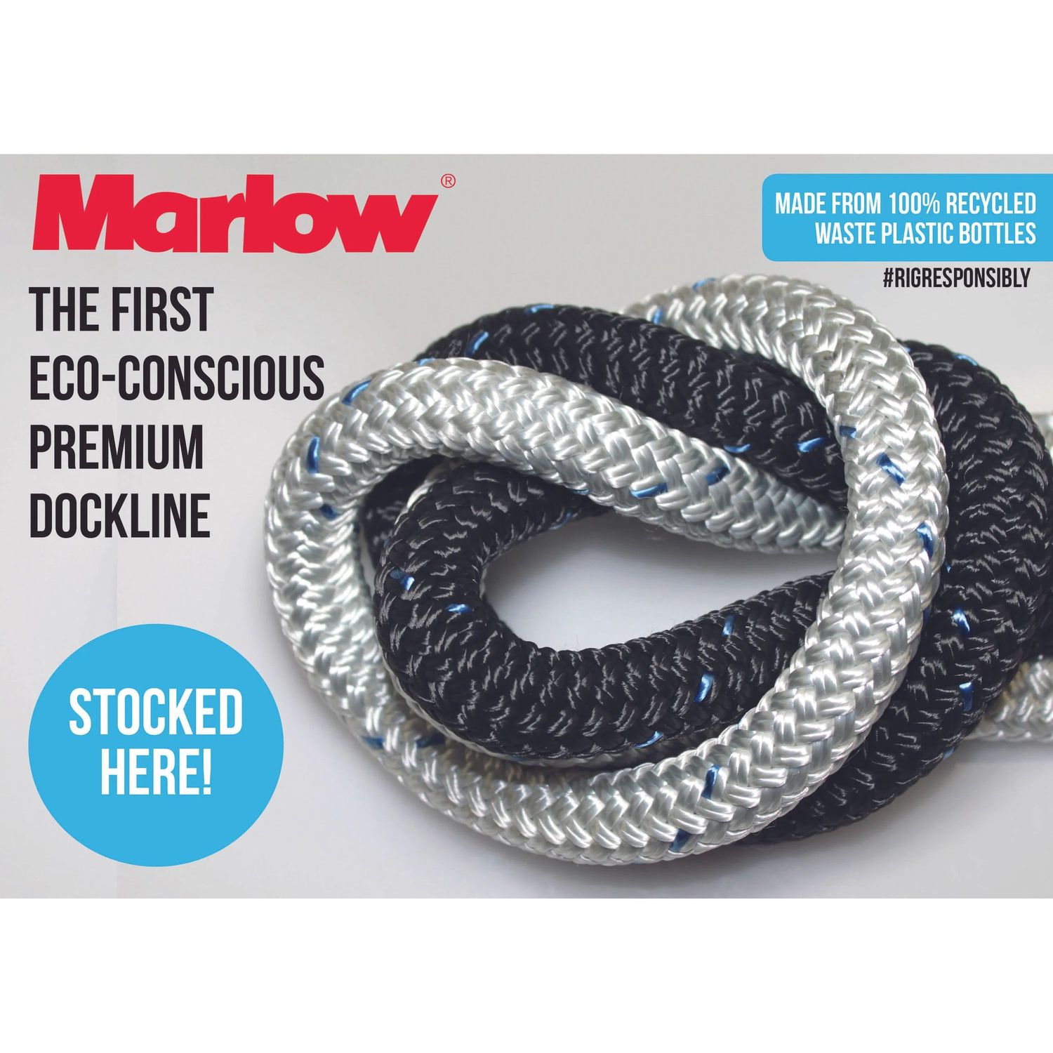Blue Ocean ECO Dockline Ø14 mm Fortøjningsline 12m Sort