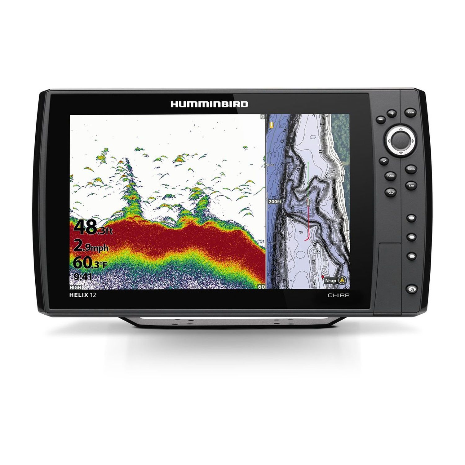Humminbird Helix 12 CHIRP DS GPS G3N kaiku/plotteri