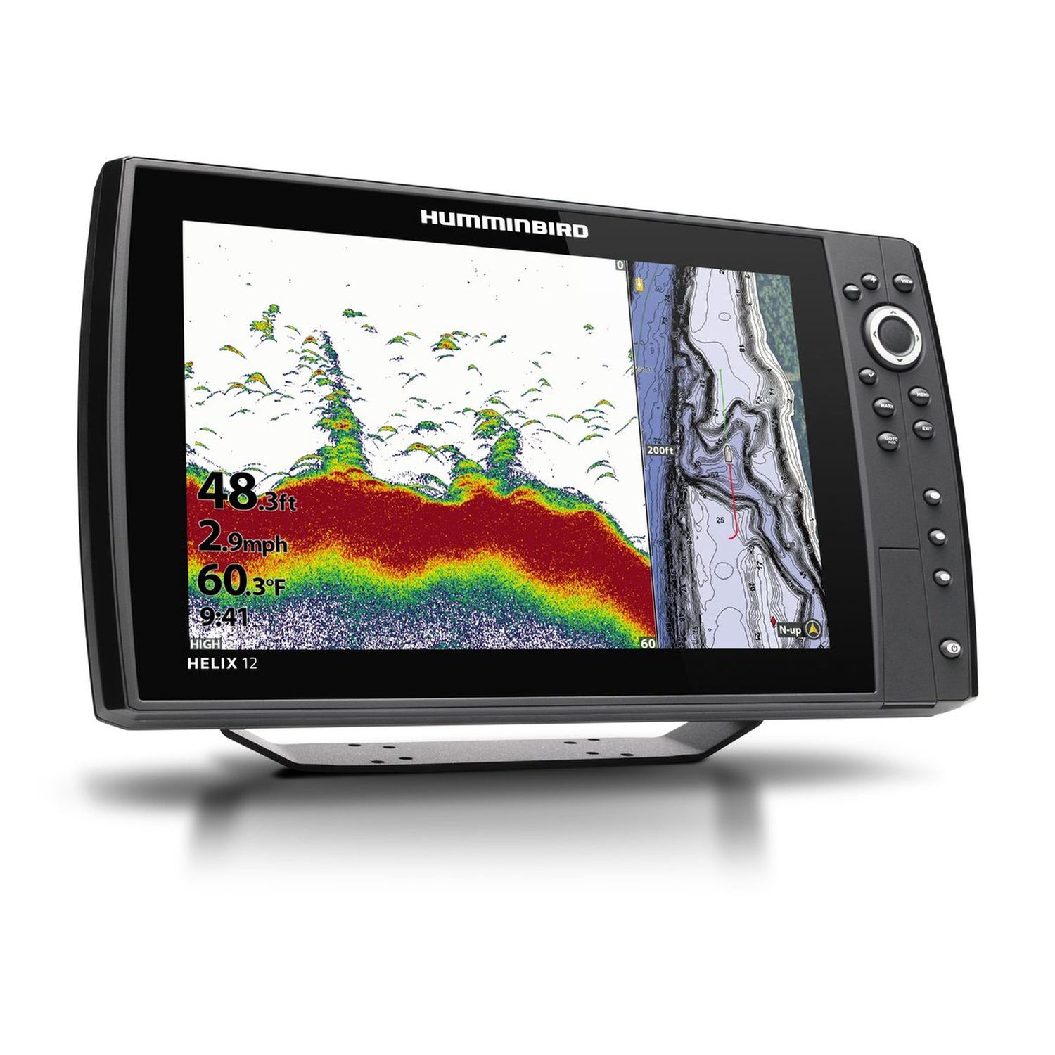 Humminbird Helix 12 CHIRP DS GPS G3N kaiku/plotteri