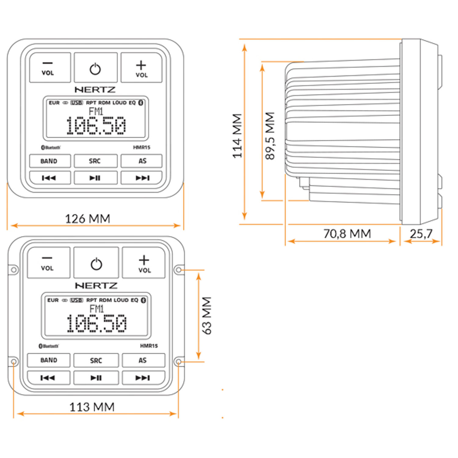 Hertz HMR 15 - Digital media mottagare