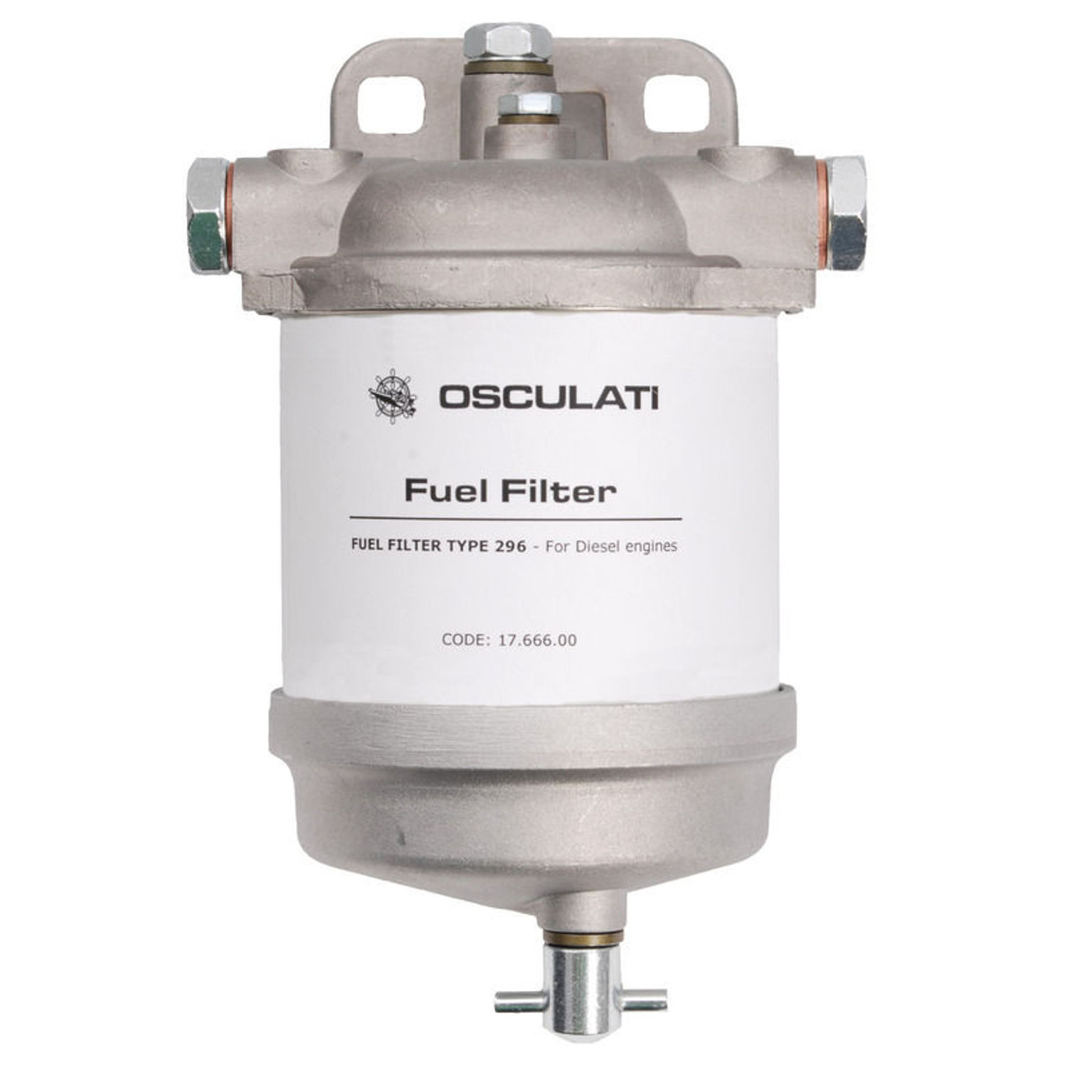 Dieselfilter CAV 296 med vandaftapning
