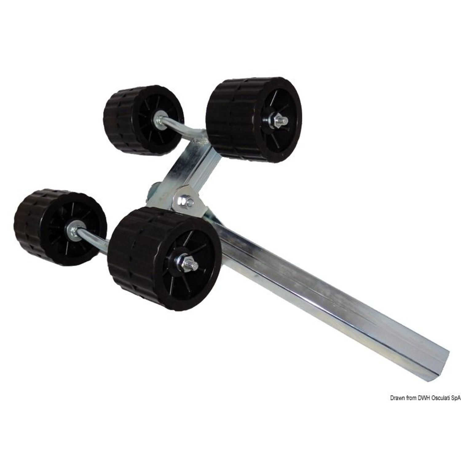 Dobbel siderulle for firkantrør