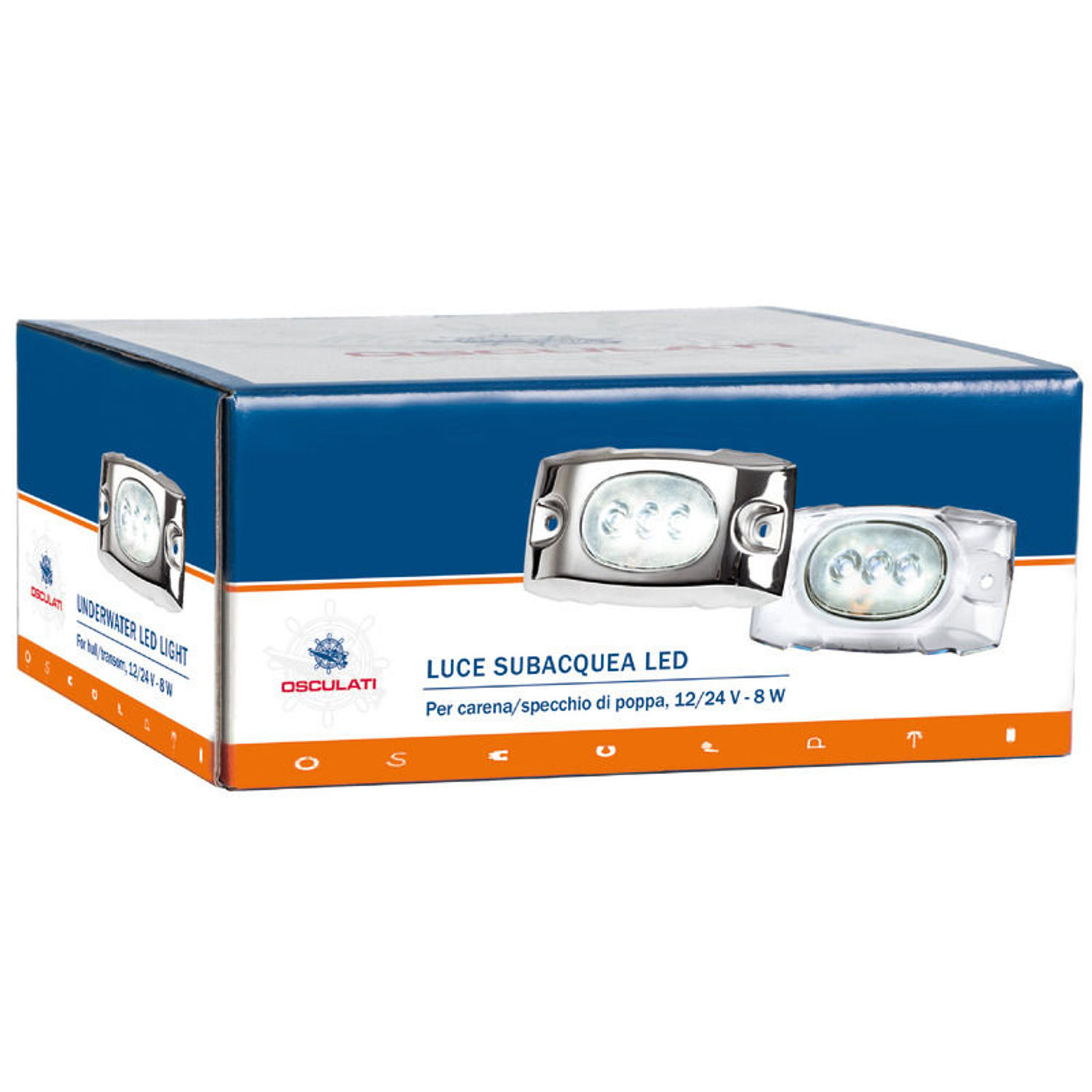 LED-lampa under vattenlinjen 12/24V vit