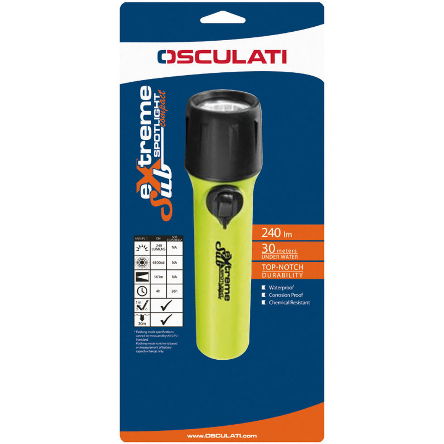 Kompakt Sub-Extreme undervattens LED-ficklampa