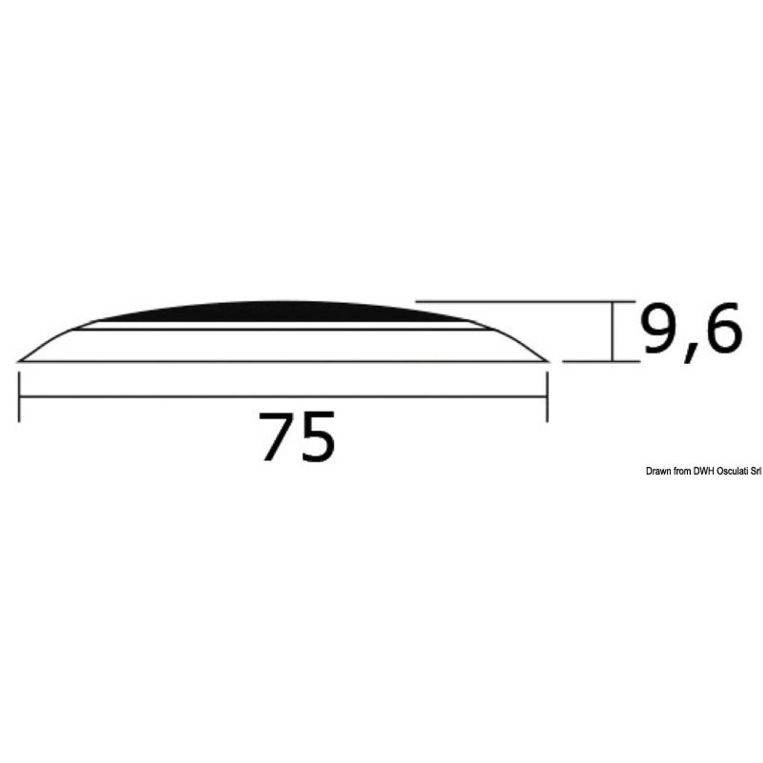 Taklampe med 3 hvite LED