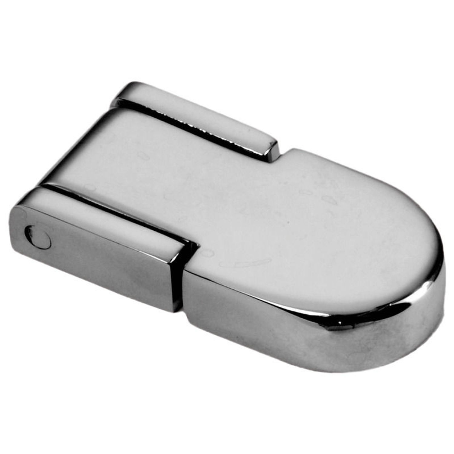 Speilpolert hengsel i AISI316 45x30 mm