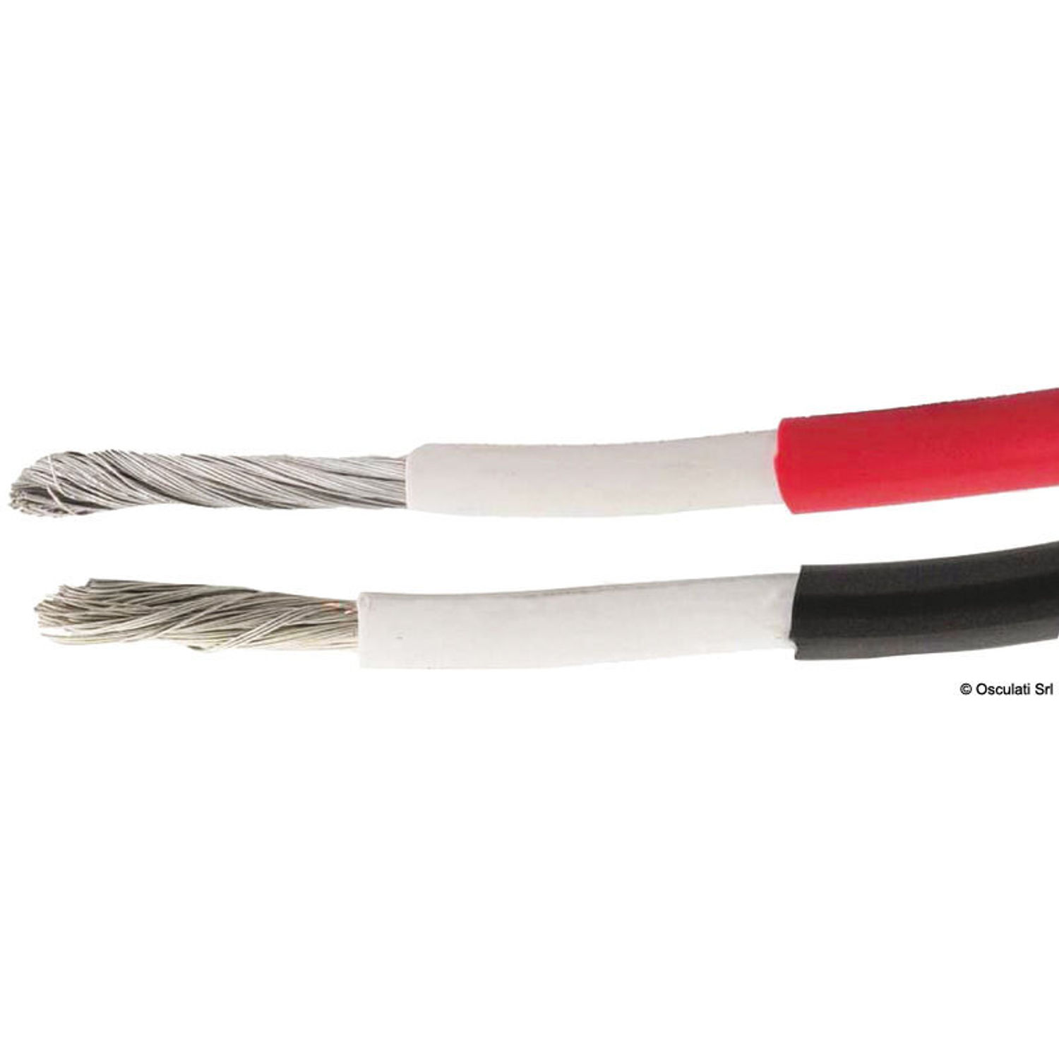 Fortinnet kobber batterikabel rød 25mm