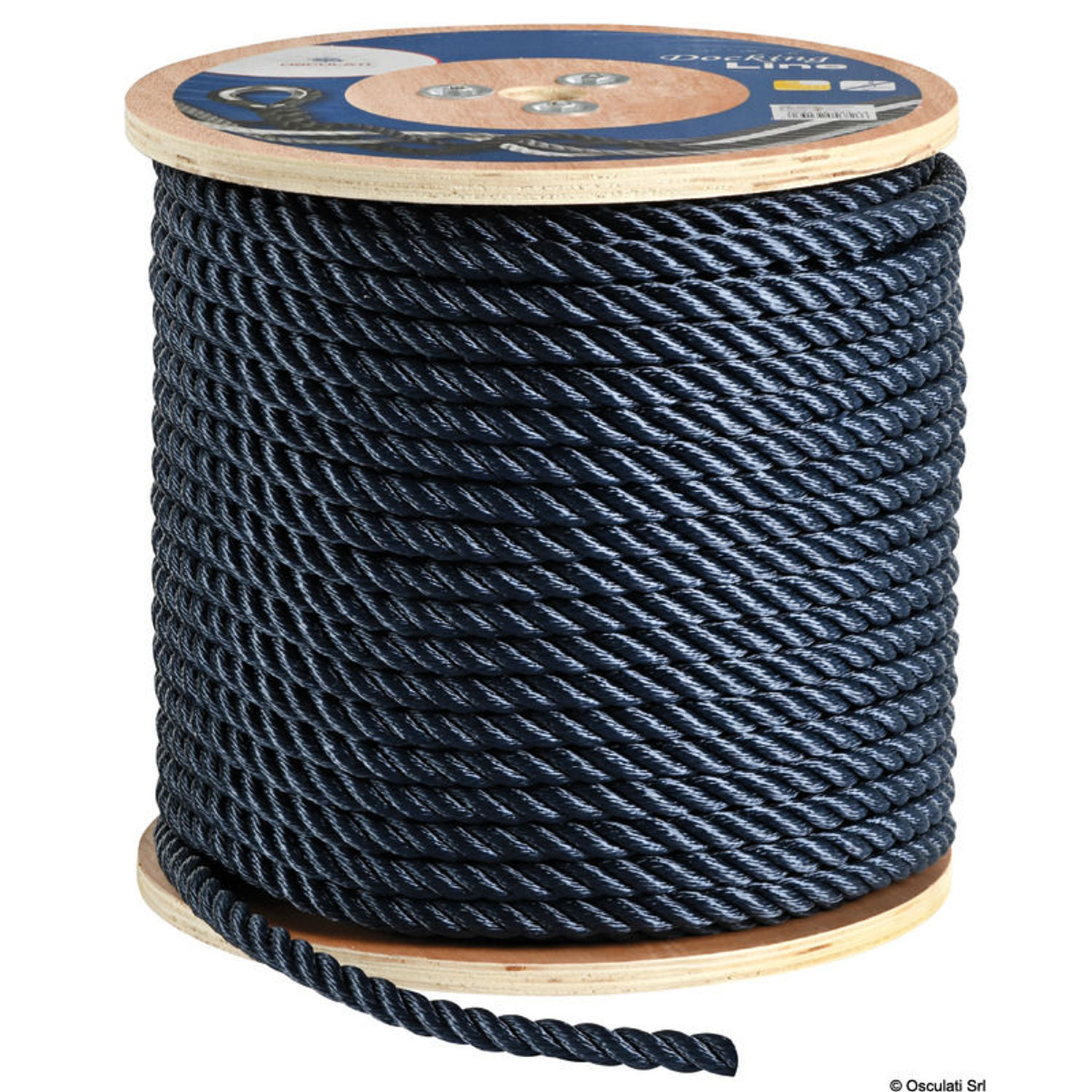 3-slått line blå 6 mm