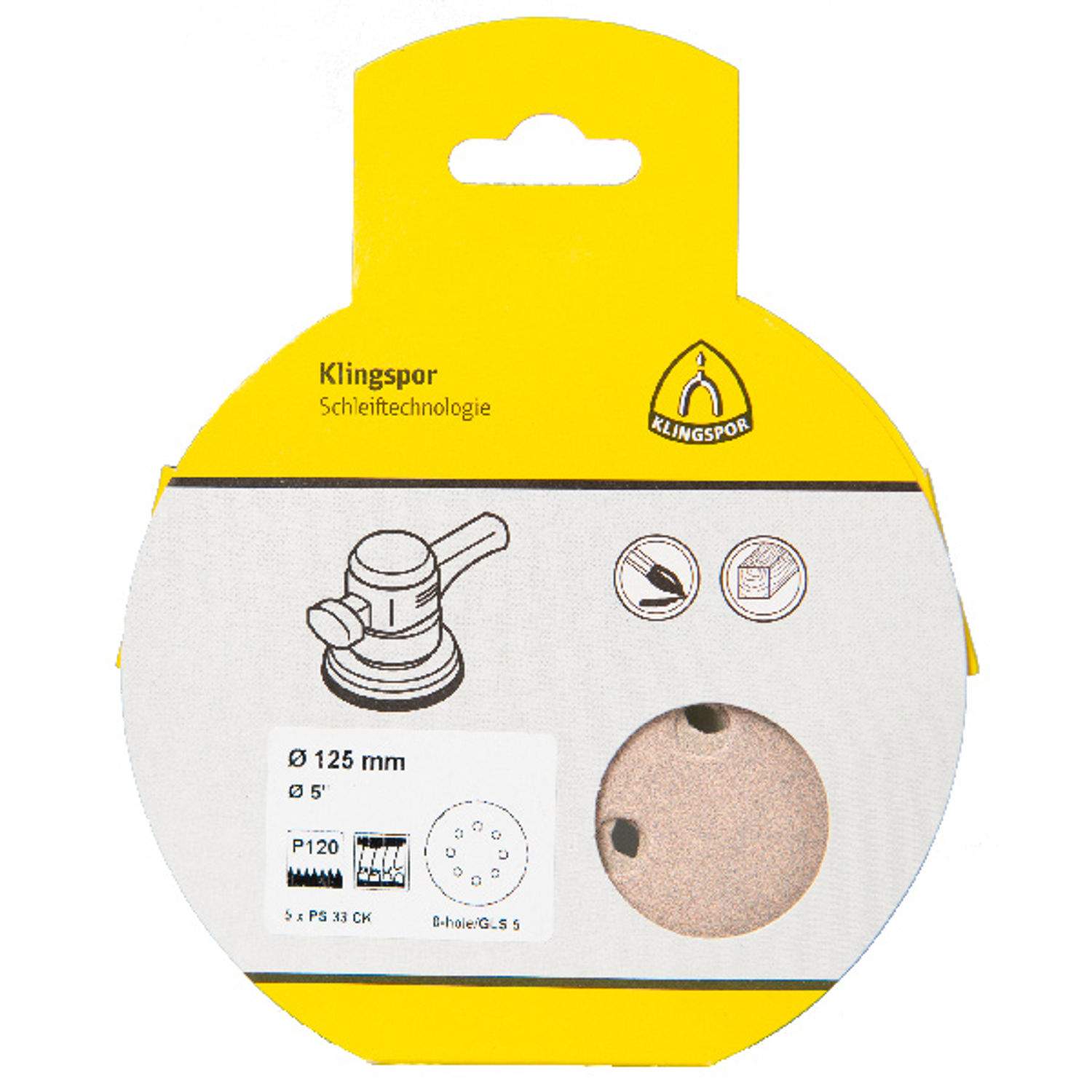 Klingspor rondel GLS5 Ø 125 mm