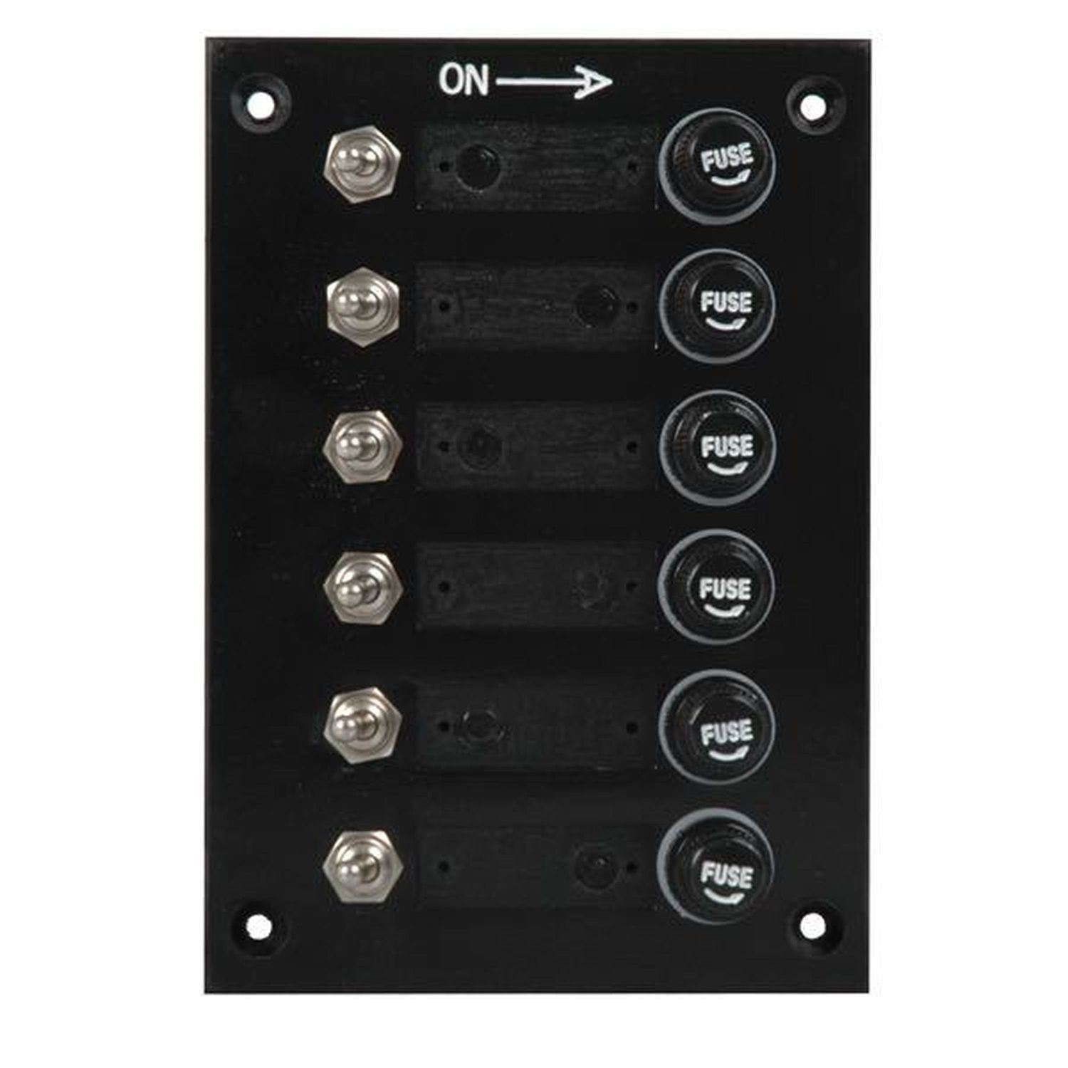 El-panel med 6 Kontakter, 12V