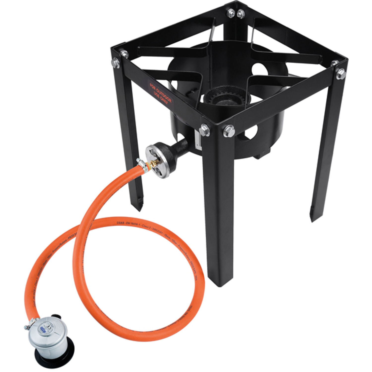 1852 Krabbe/musling gryde 32 l. med gasblus og stativ