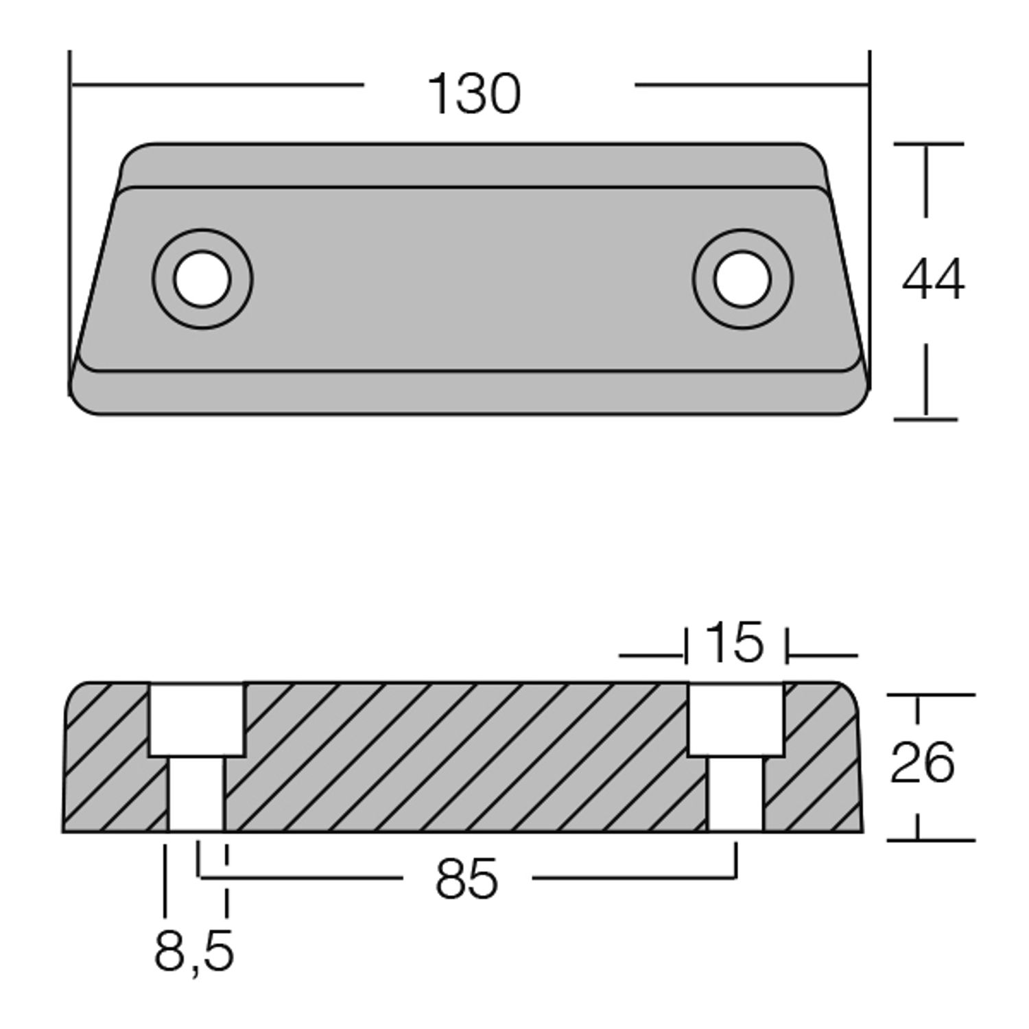 1852 AQ-drivverk Sinkanode AQ280 og 290