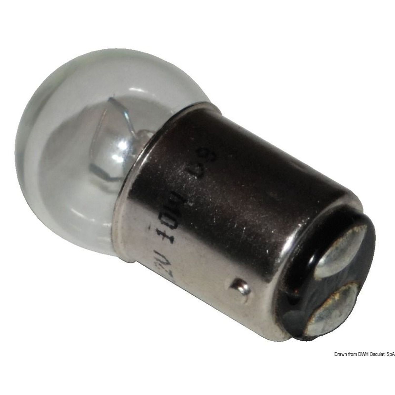 Kaksinapainen polttimo 24 V 10 W