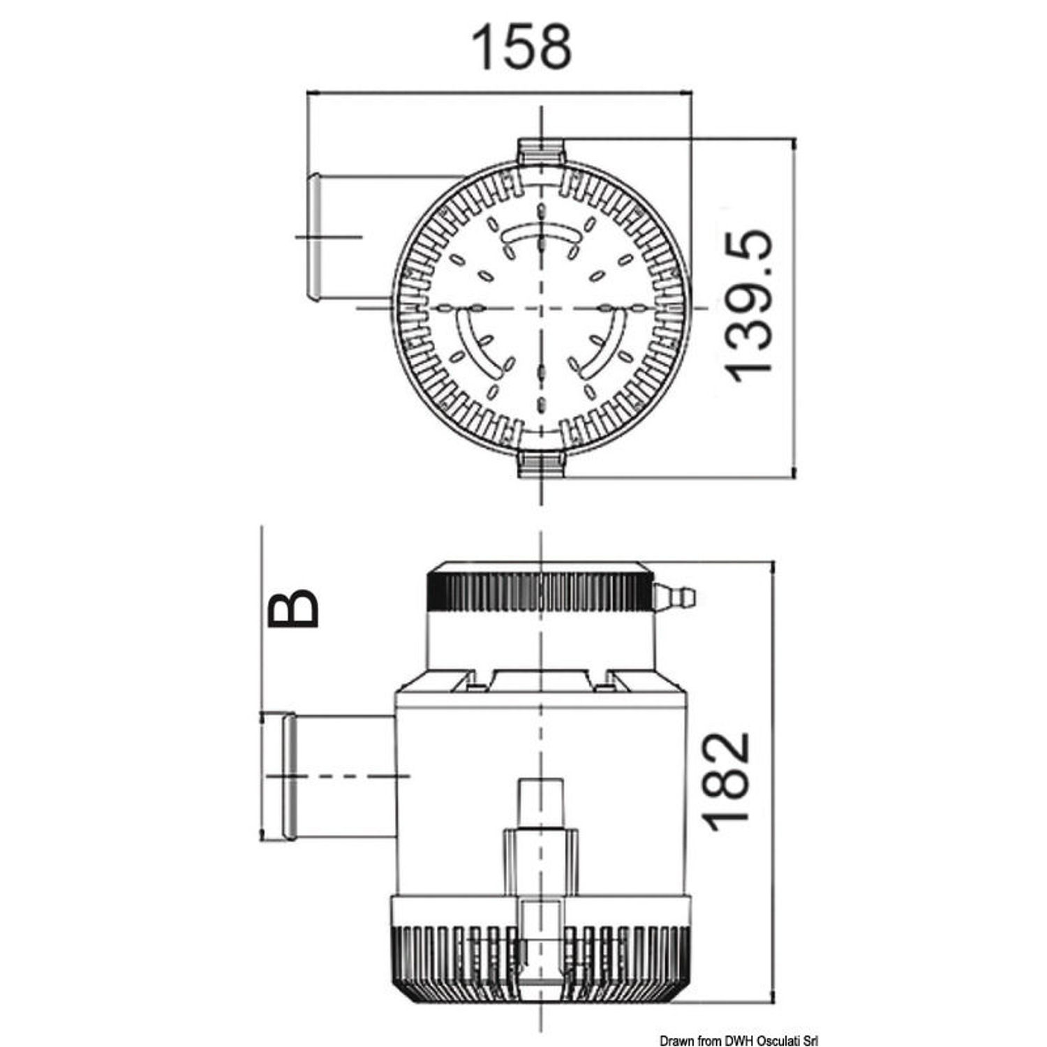 Maxi dränkbar länspump G3500 12 V