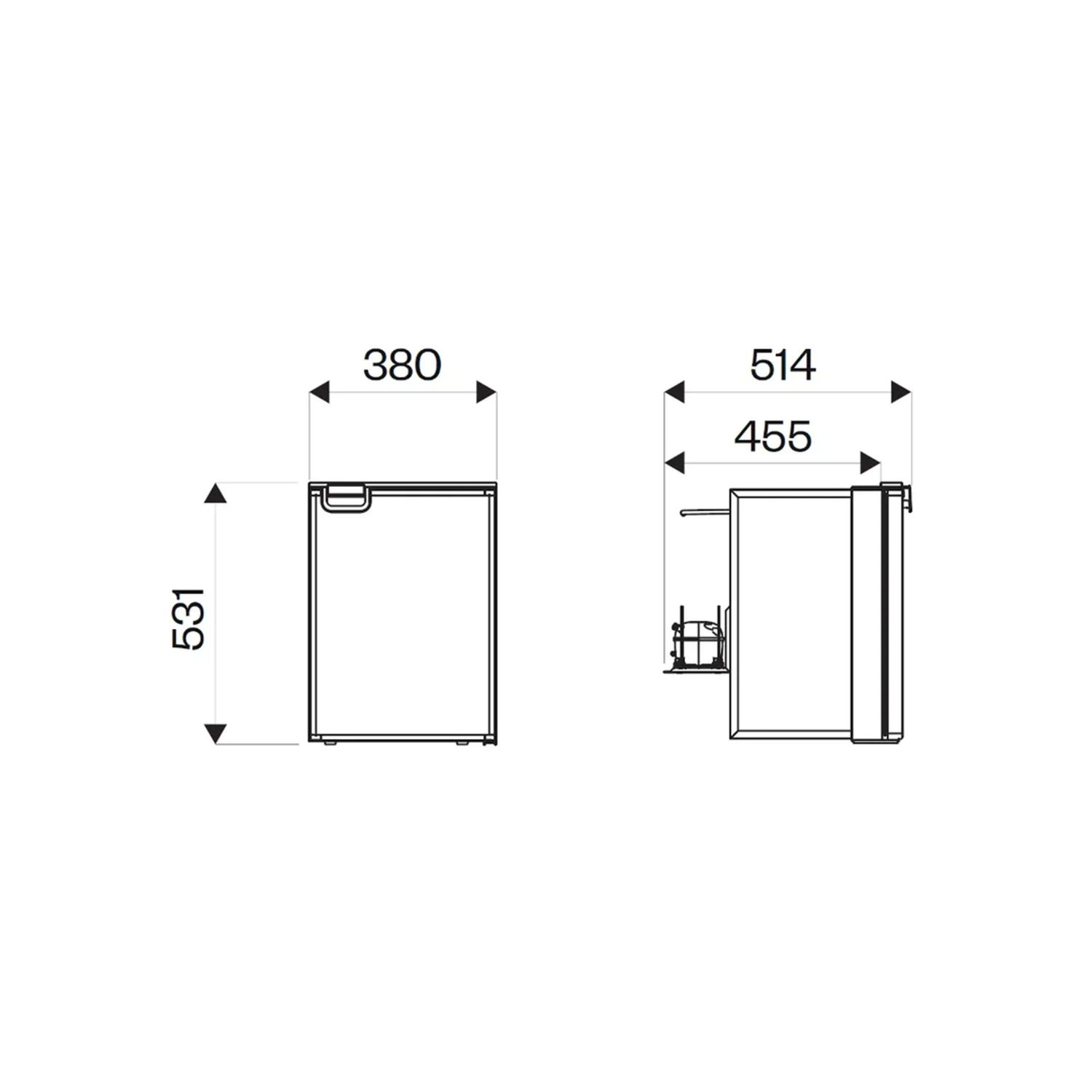 Isotherm Kjøleskap CR42 Svart 42 L