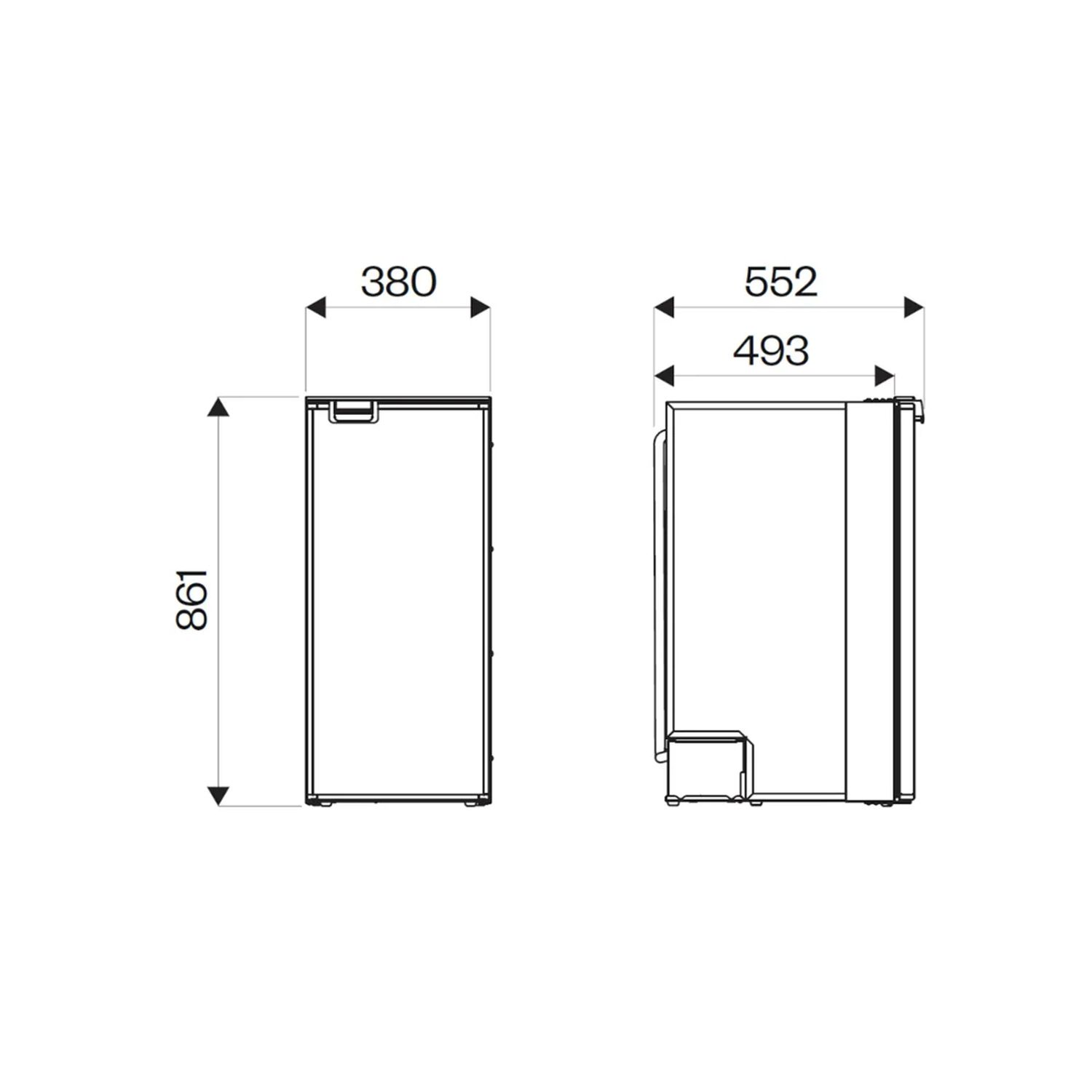 Isotherm Kylskåp CR86 Svart 85 L