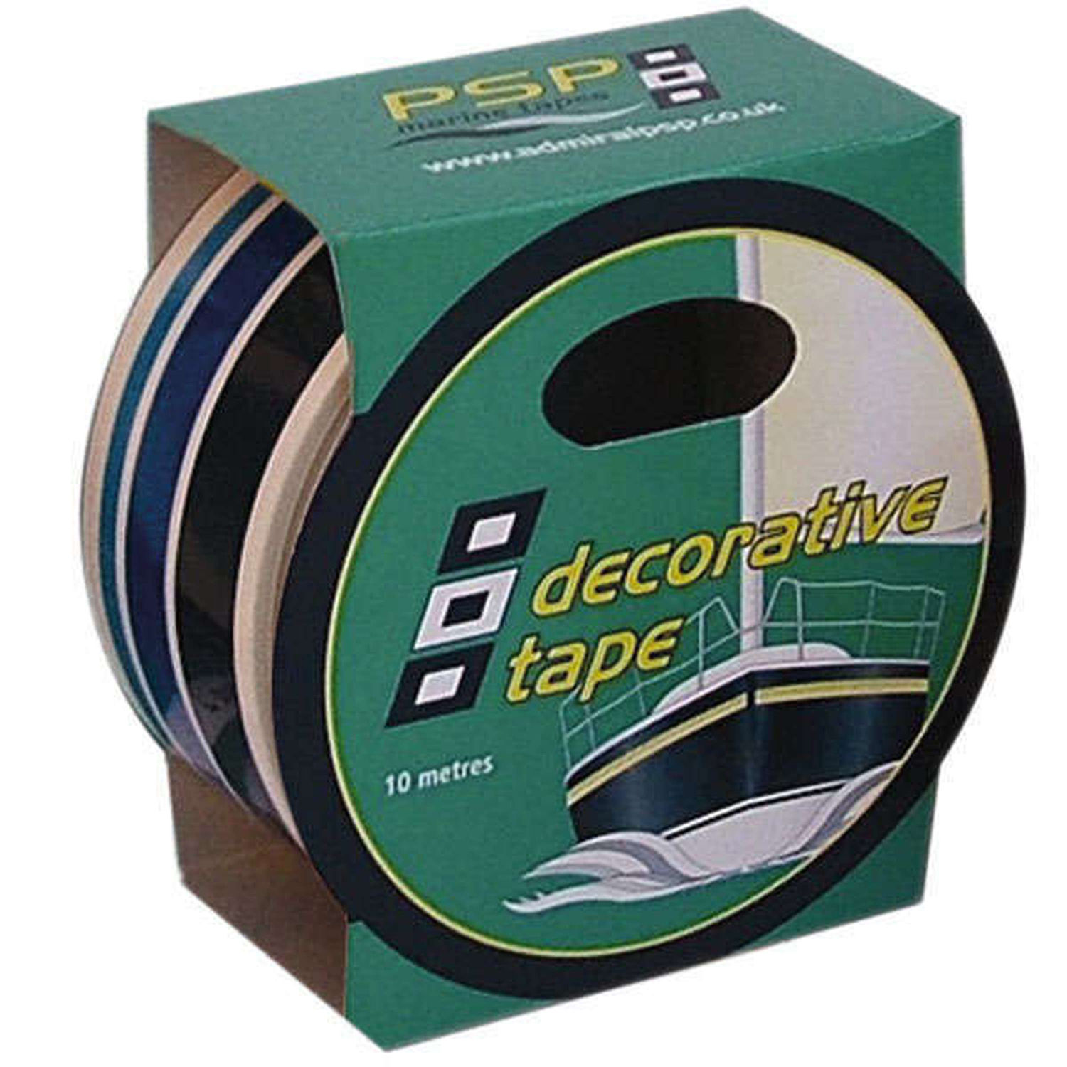 PSP Go-fast Dekortape Blå Stripe 21 mm x 10 m