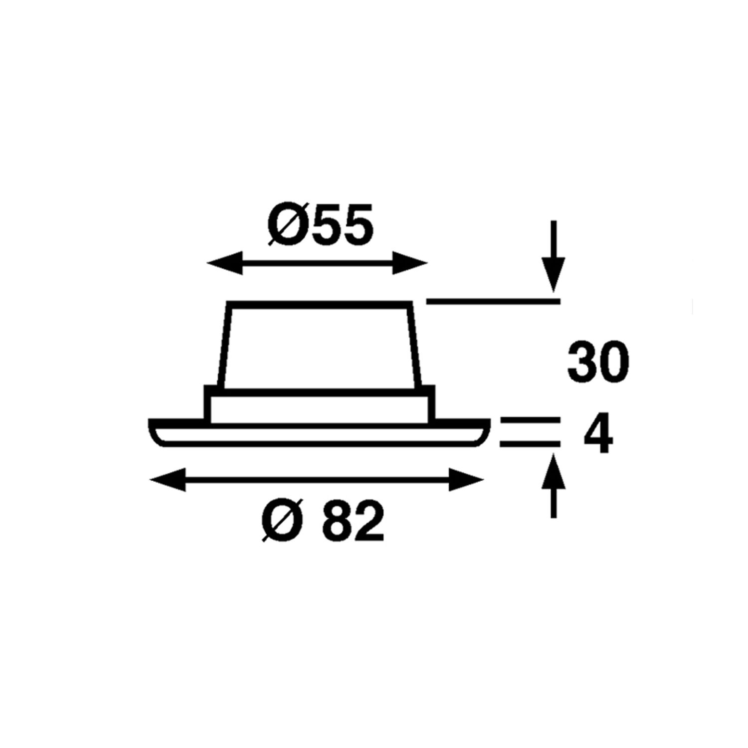 Pinto SMD LED Rødt/Hvitt Lys, Hvit