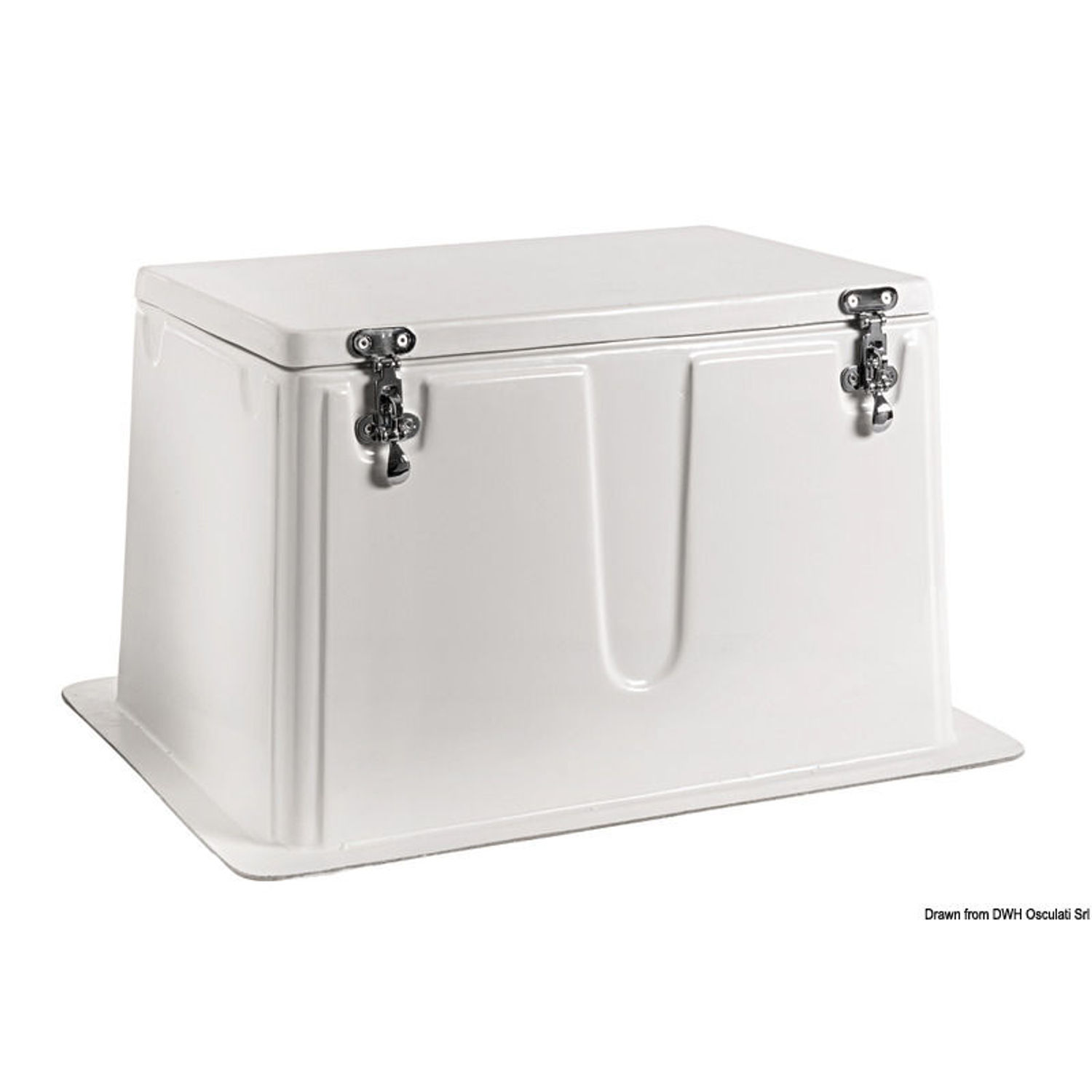 Tankkåpa vit VTR 59x43x37h cm