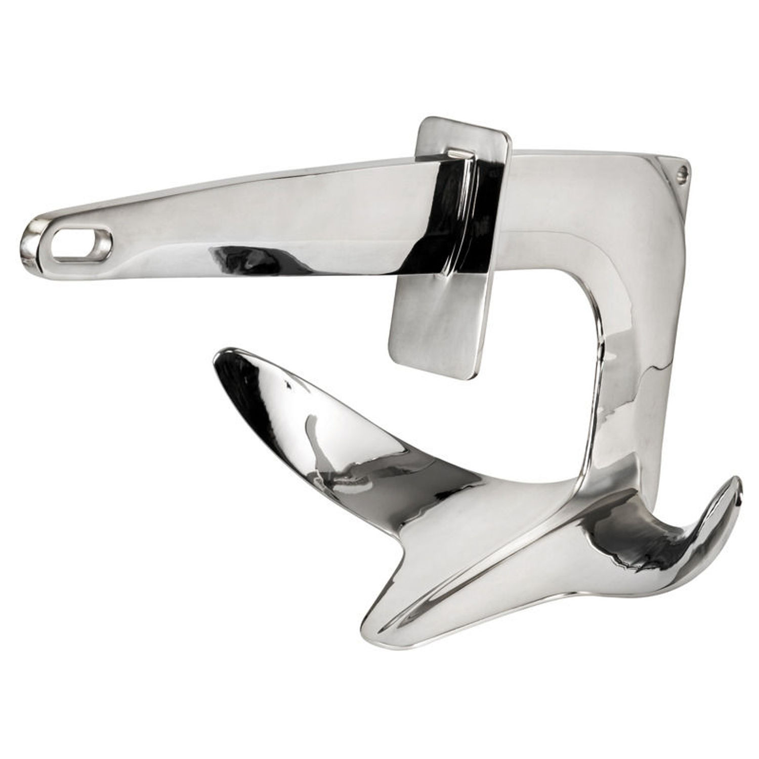 Trefoil glideanker i rustfritt stål med gripeplate 10 kg