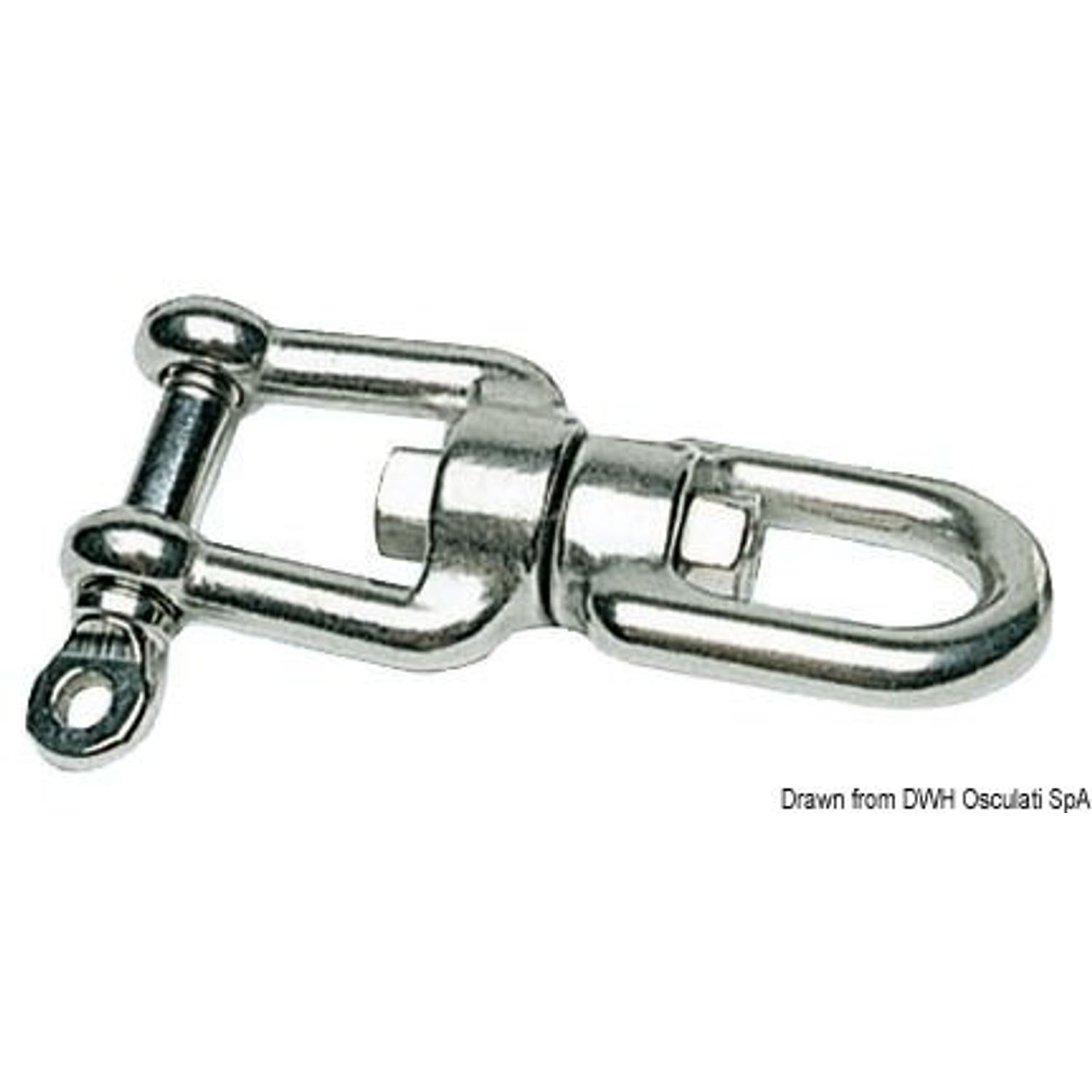 Øje/sjækkel-svirvel AISI 316 8 mm