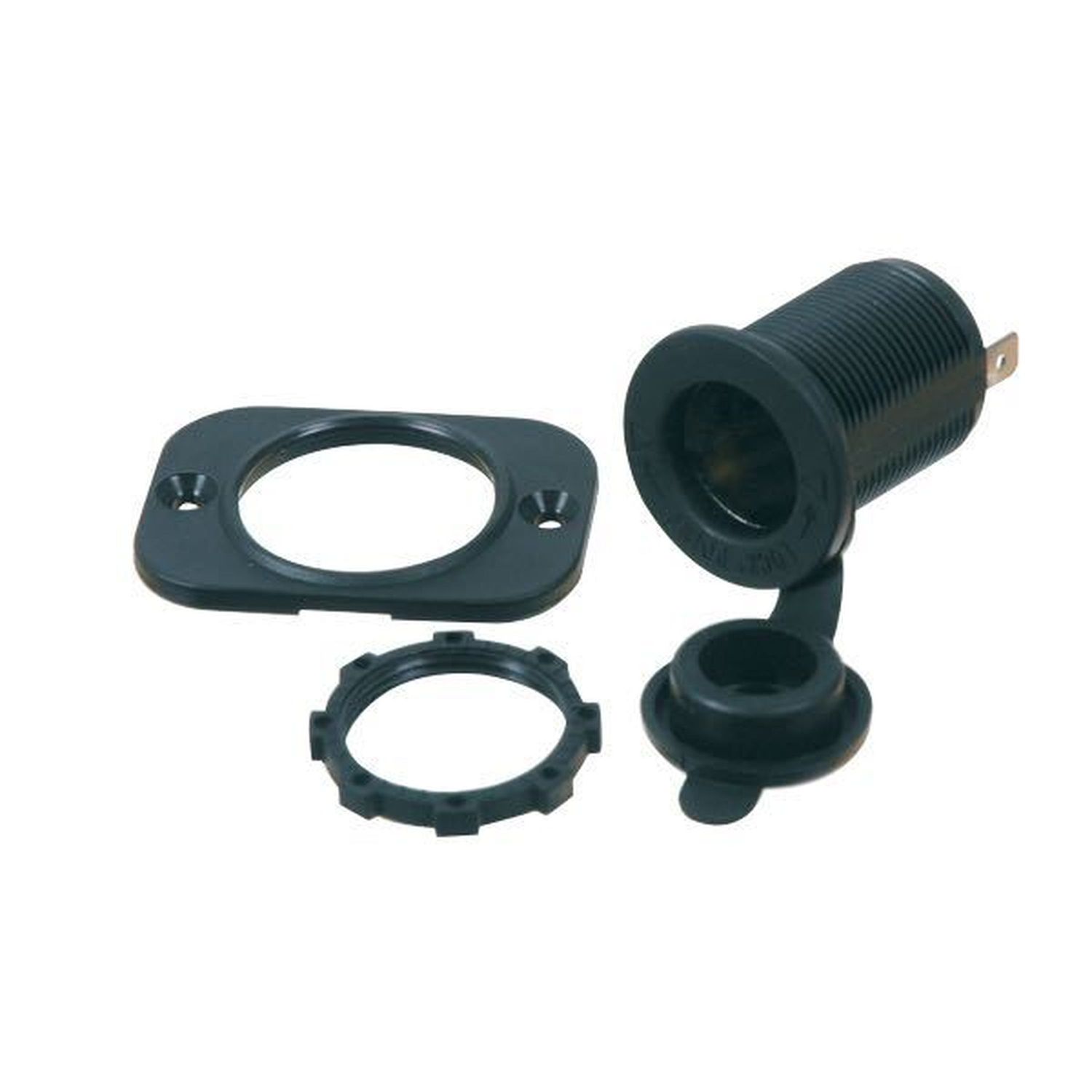 hunnkontakt Rund Ø29 mm IP44 Polycarbonat 12V hunnkontakt Rund Ø29 mm IP44 Polycarbonat 12V