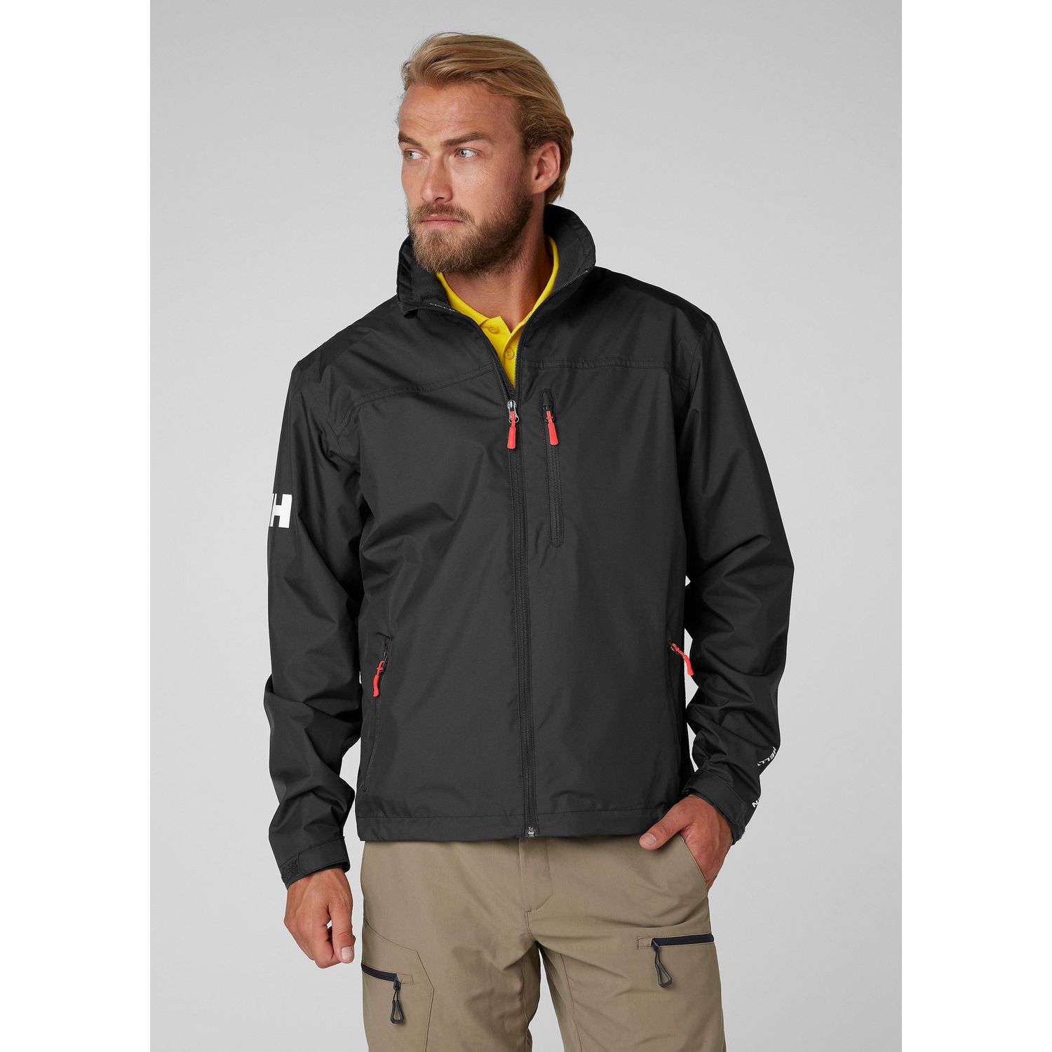 Helly Hansen Crew Midlayer Jakke Sort