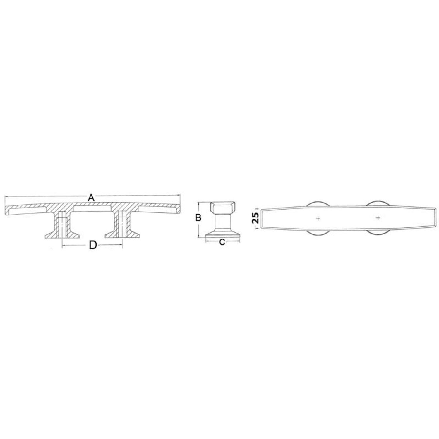 Skandy klampe 145 mm