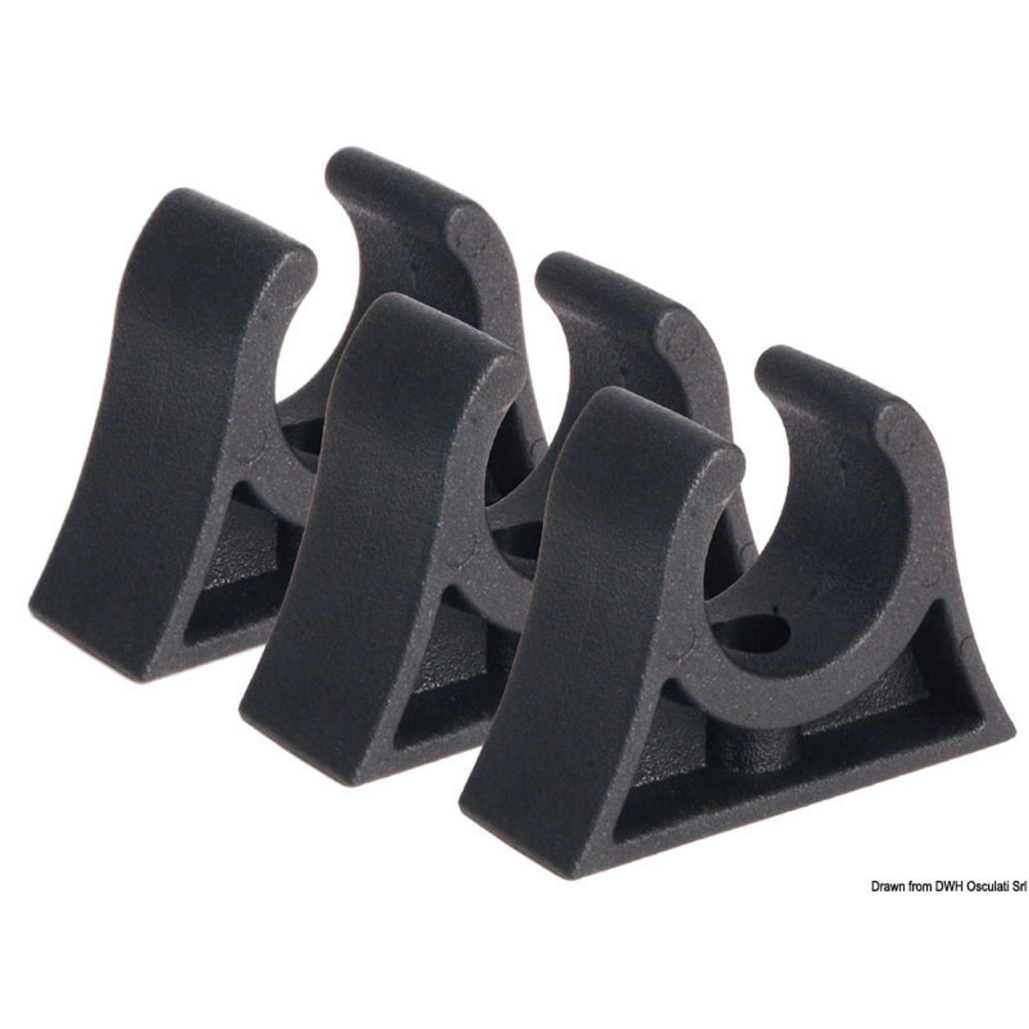 Rørklemme sort 60/65 mm