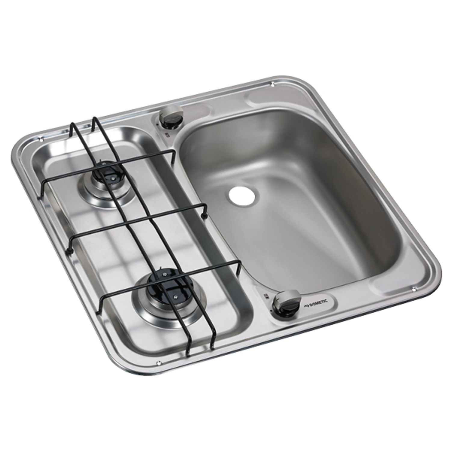 Dometic HS2460R pesuallas oikealle/keitinyhdistelmä, jossa on 2 poltinta