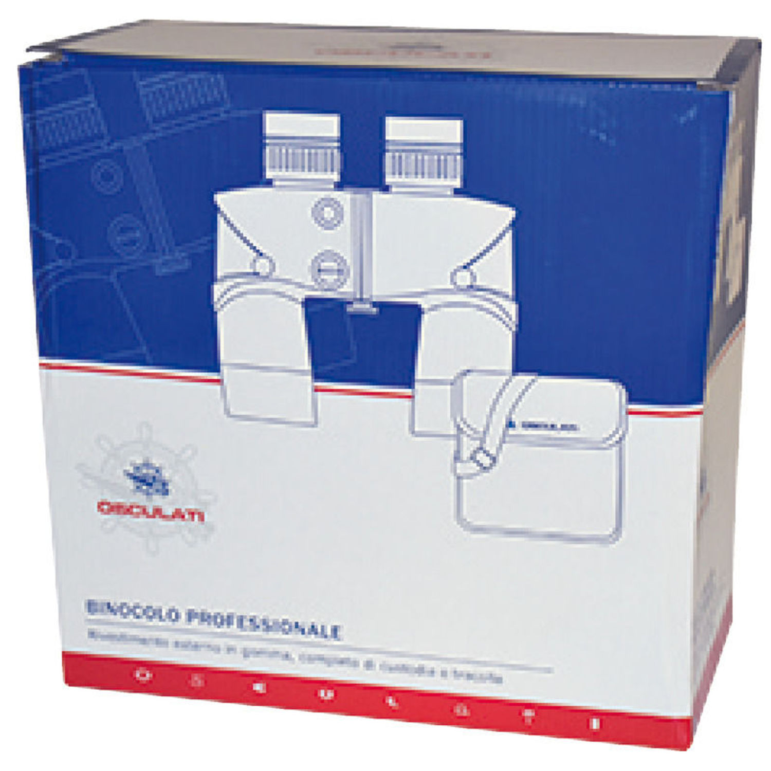 Osculati kikare gummibelagd zoom 10x30x50