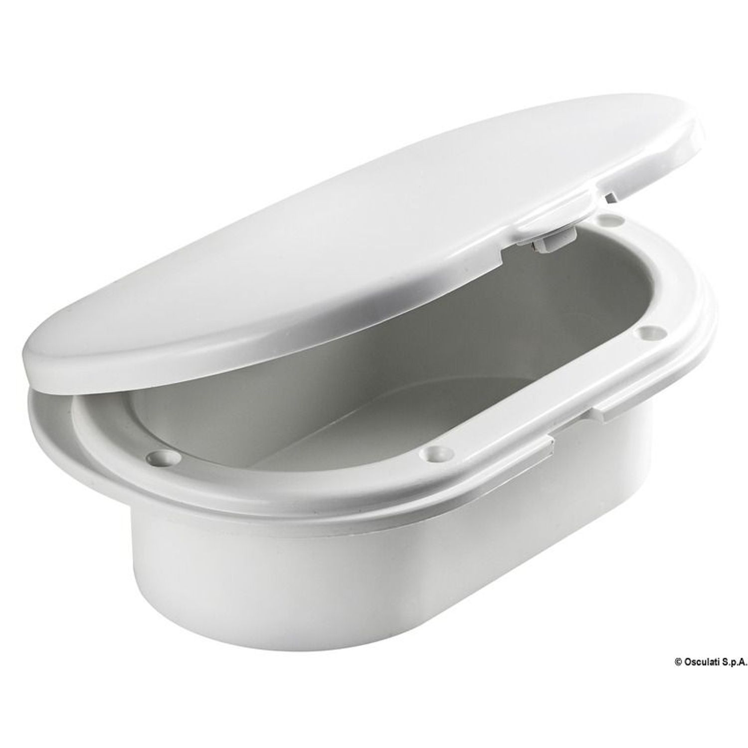Oval neutral lucka förkromad