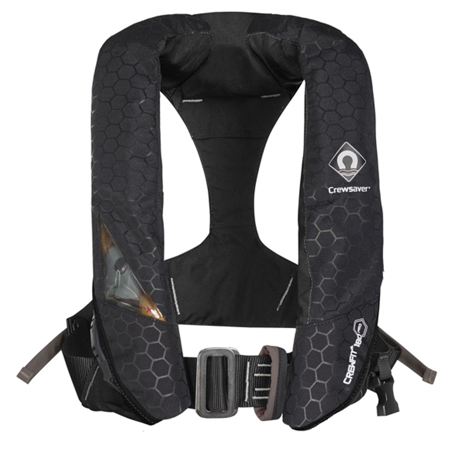 Crewsaver Crewfit+ 180N Pro Black, med myk D-ring med løkke