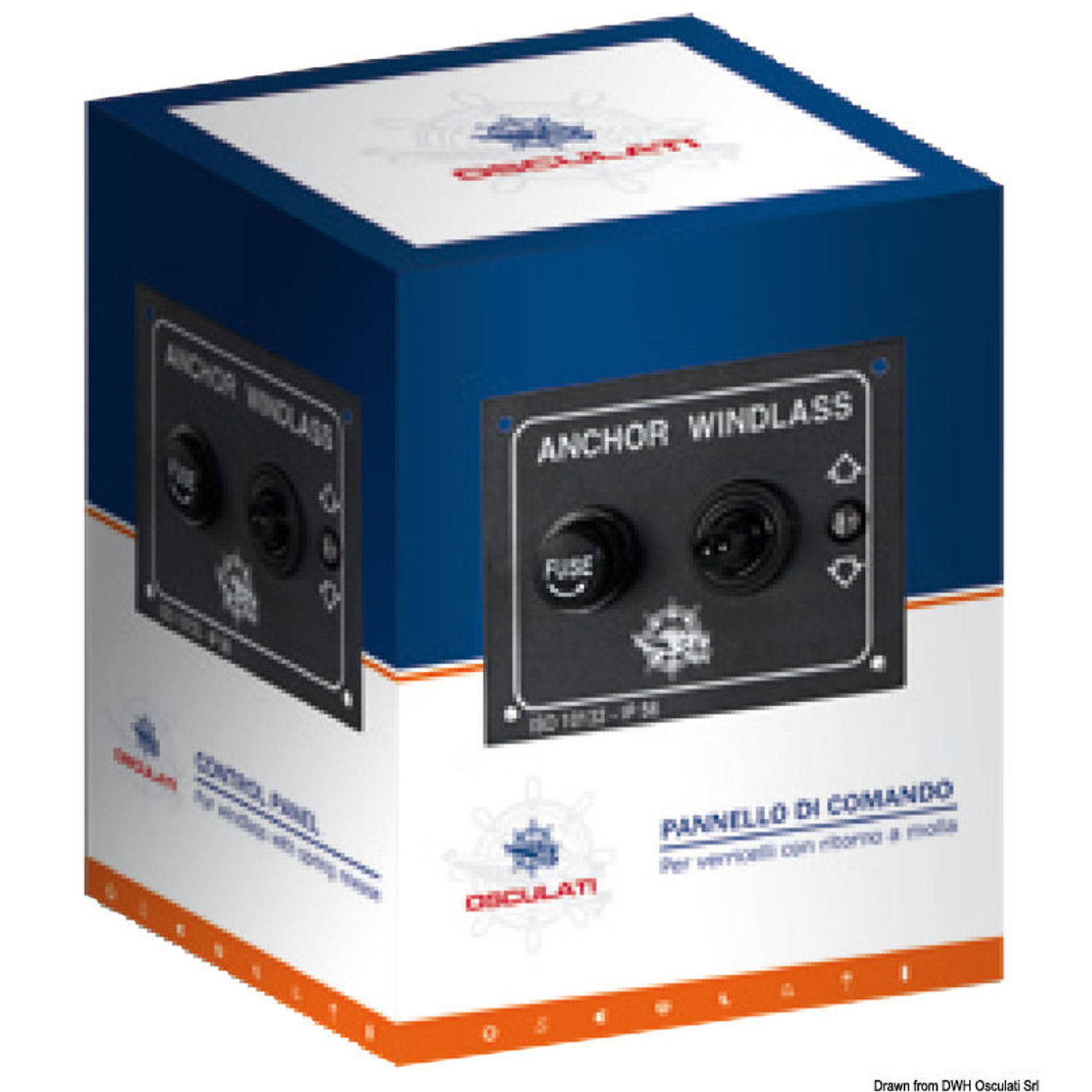 Kontrollpanel for ankerspill 80 x 60 mm